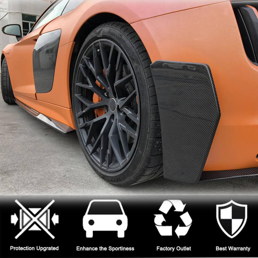 Спліттери заднього бампера V1 (2015-2020, Карбон) 3