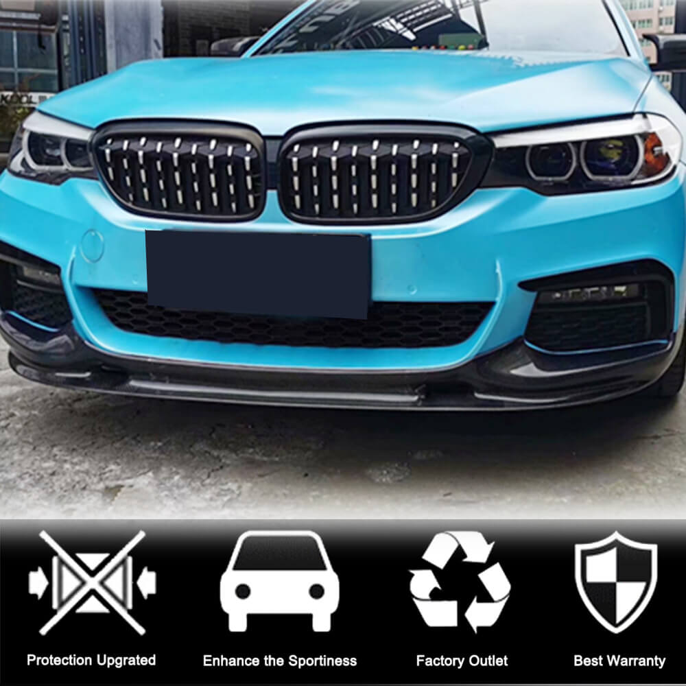 Накладка на передній бампер Lip V2 (для M-Sport 2017-2020, Карбон) 3