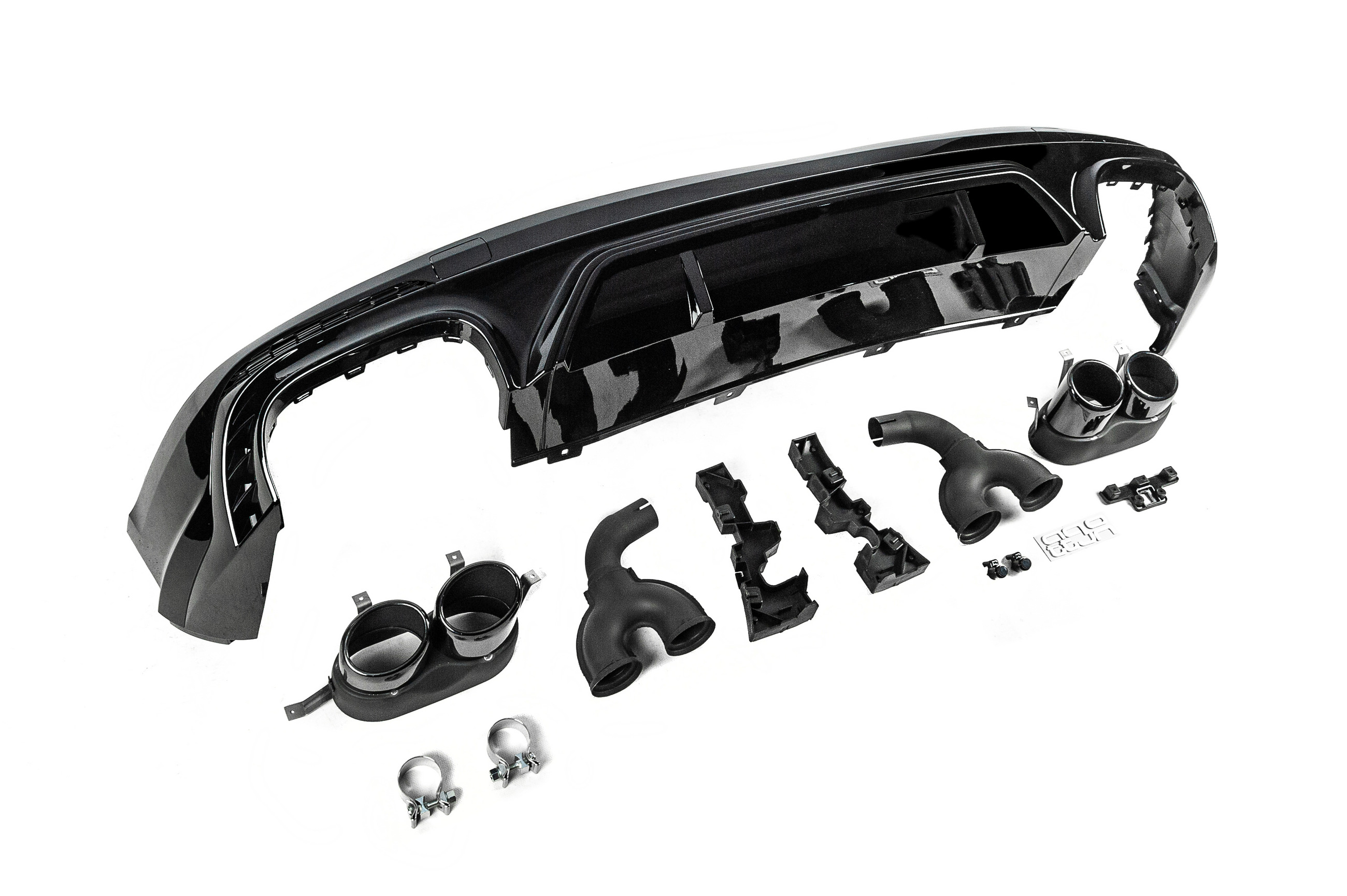 Задній дифузор SQ5-Style (2017-2020, з насадками Black) 3