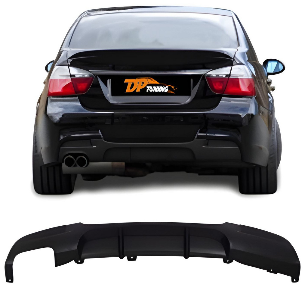Задній дифузор V-5 (для E90 M-Sport, чорний глянець) 5