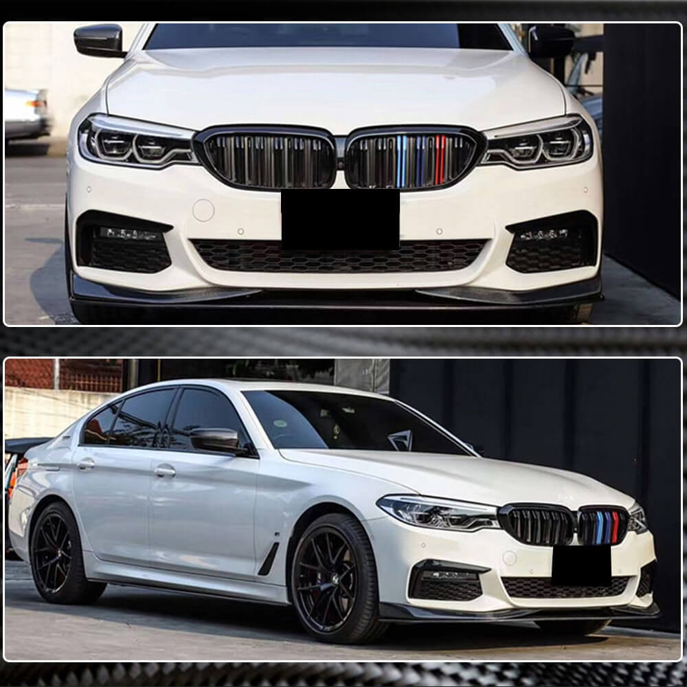 Накладки на передній бампер Flap V3 (для M-Sport 2017-2020, Карбон) 4