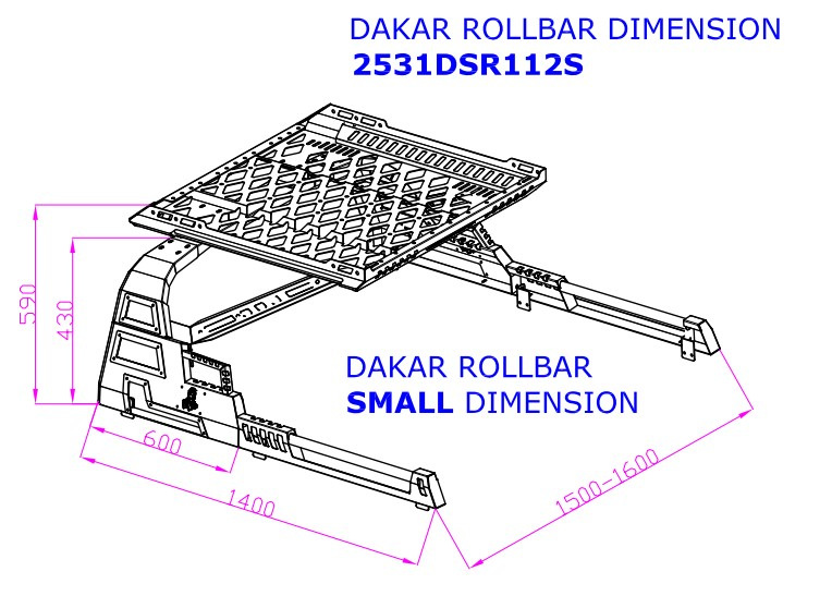 Роллбар з кошиком Dakar 5