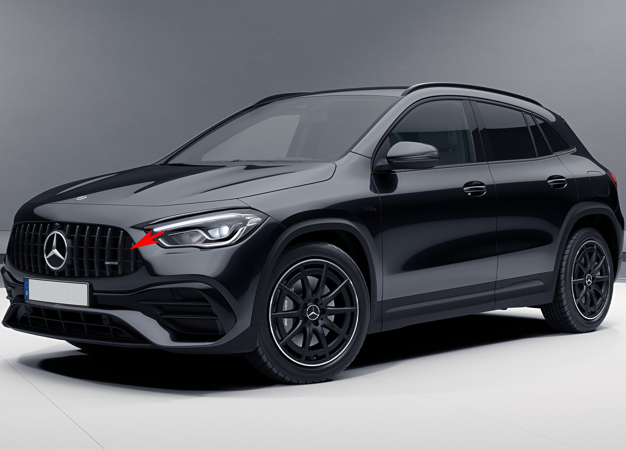 Передня решітка Panamericana GT (для AMG Line) З місцем під камеру 5
