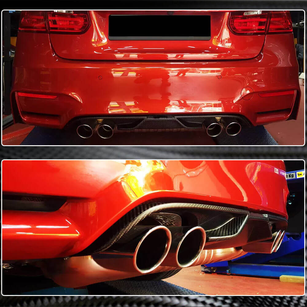 Дифузор заднього бампера V7 (для F82/F83, Карбон) 4