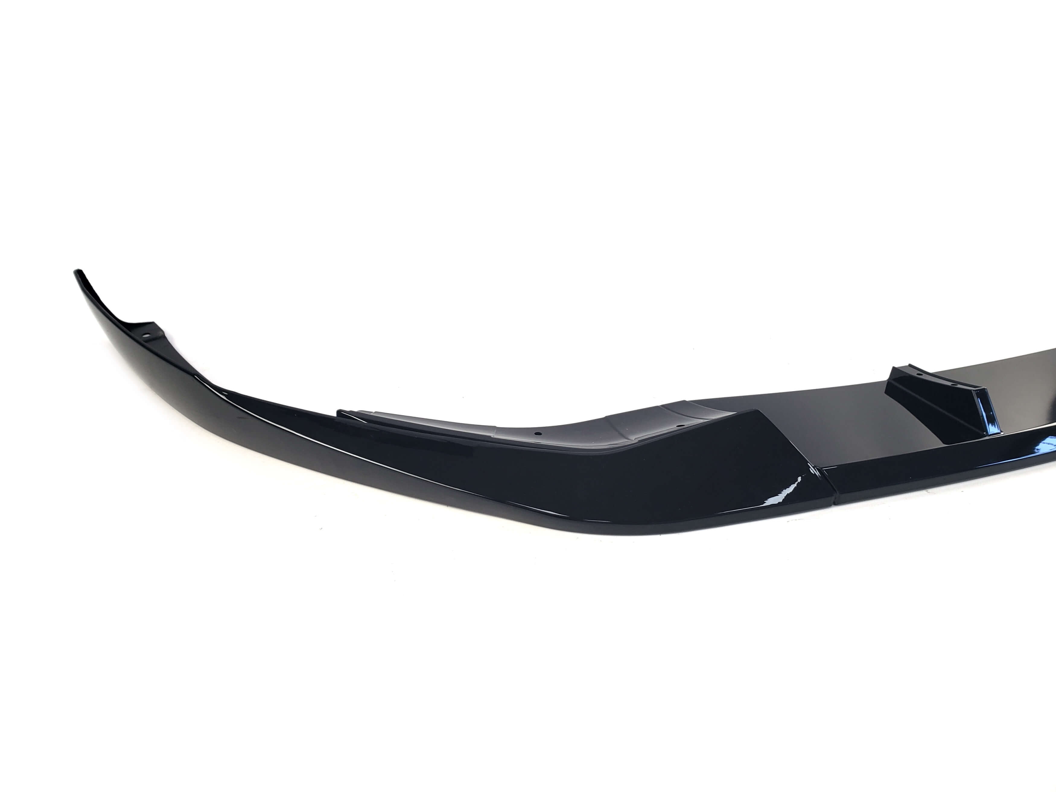 Губа (переднього бампера) Чорний глянець (M-Performance) V2 на BMW 5 Series G30 / G31 2020-2023 року 3