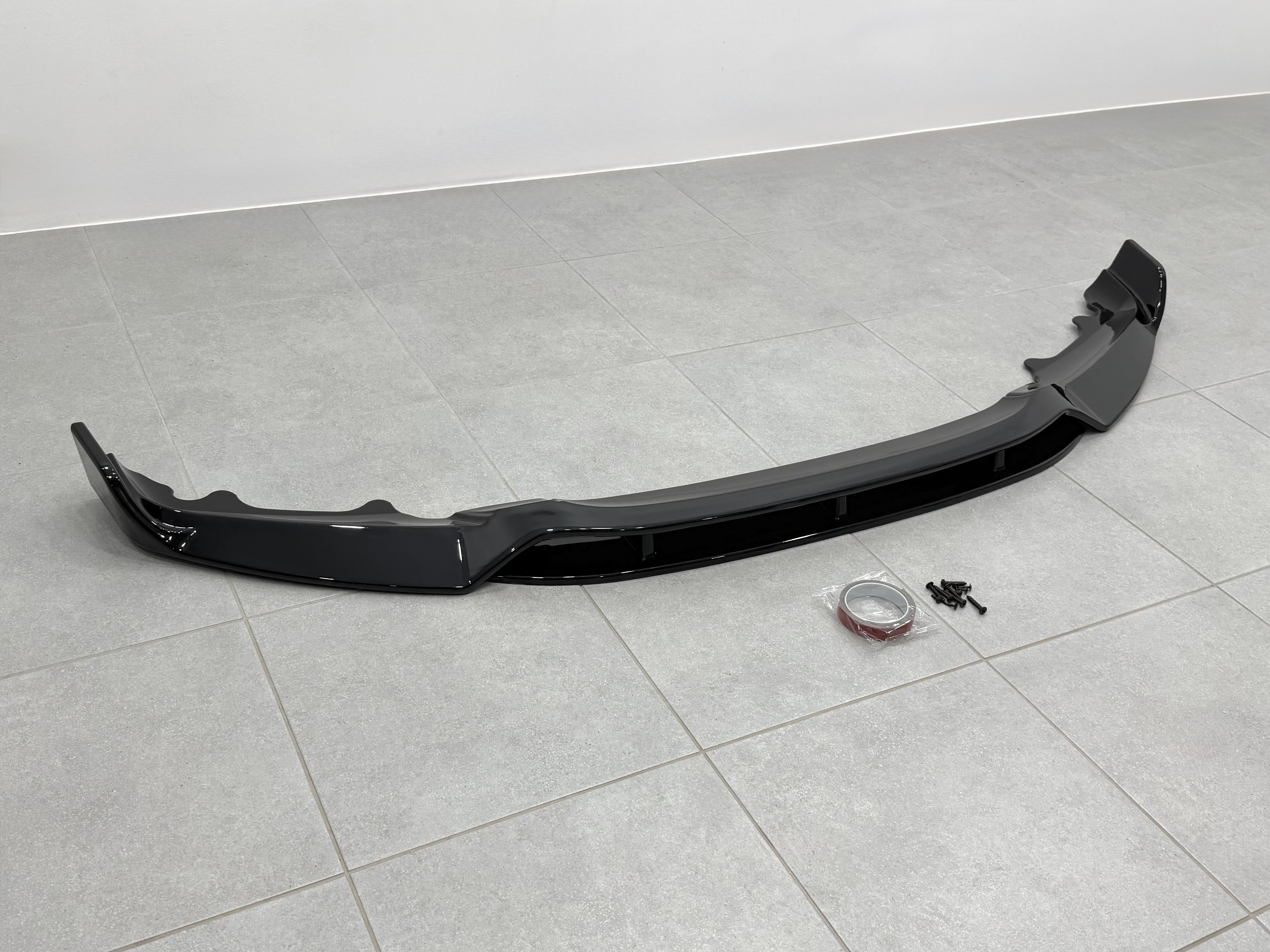 Юбка переднього бампера Paradigma BMW X6 F16 2013-2018, чорний глянець 4