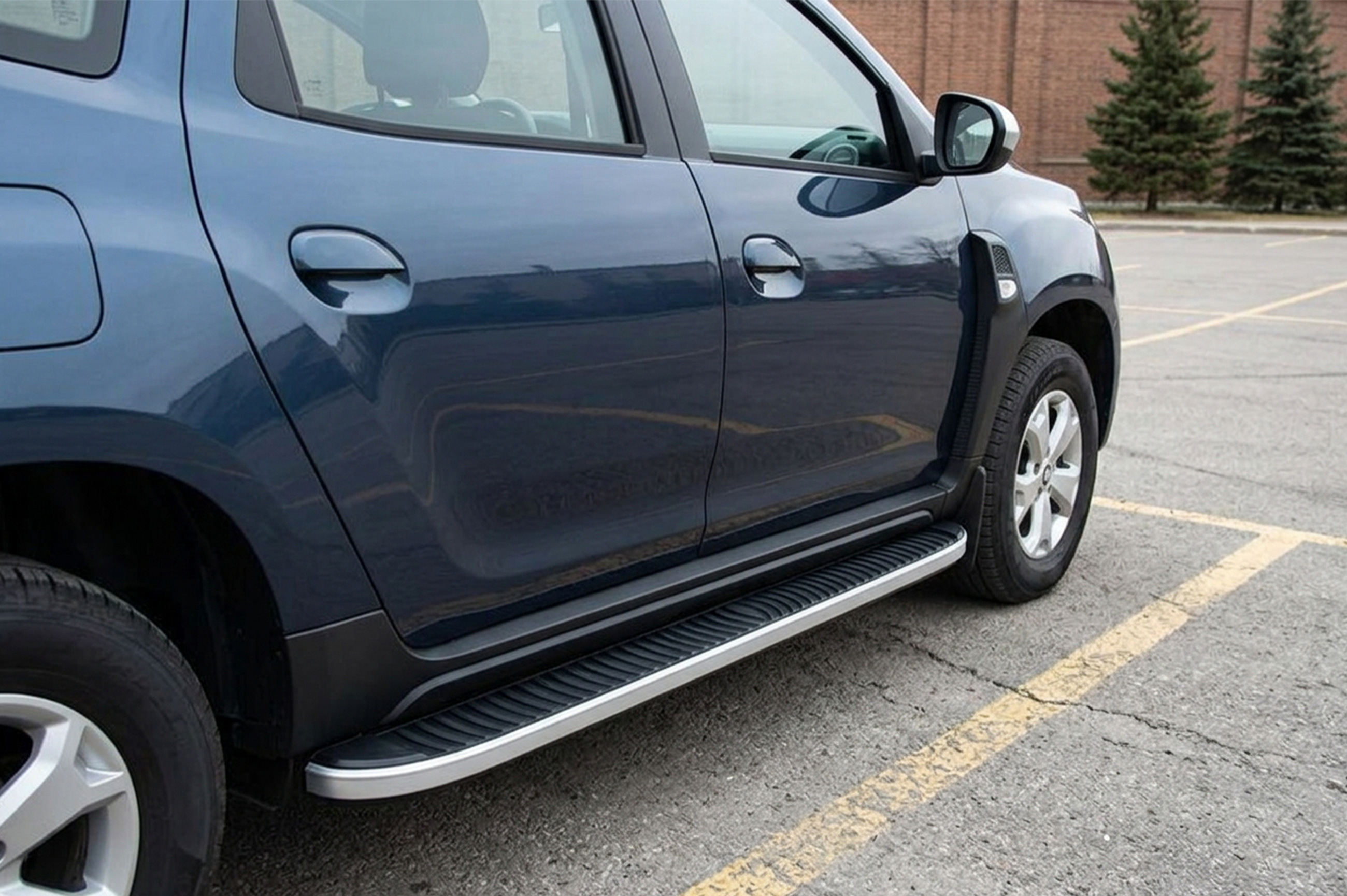 Бокові пороги Tayga Grey V1 (2 шт., алюміній)
