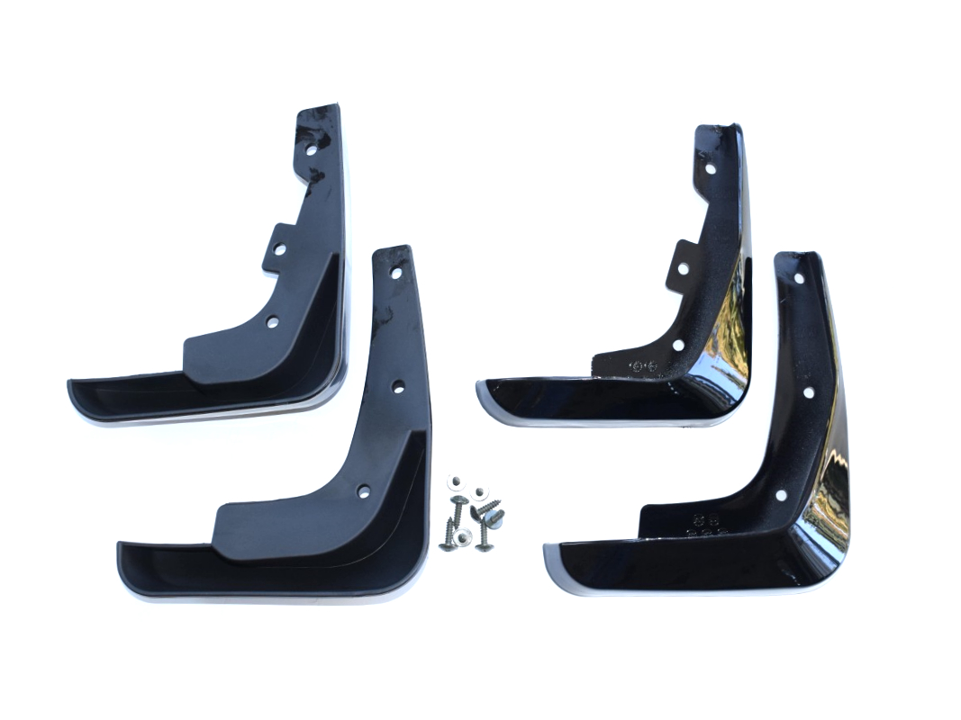 Бризковики Lexus ES 2006-2012 у кольорі чорний лак комплект 4 шт 4