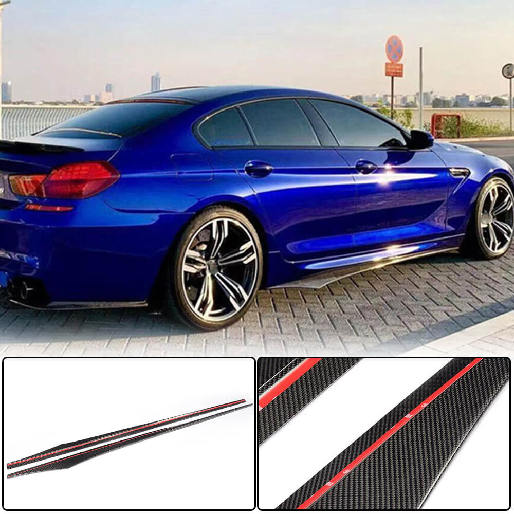 Накладки на пороги V1 (для F06 M-Sport, Карбон) 2