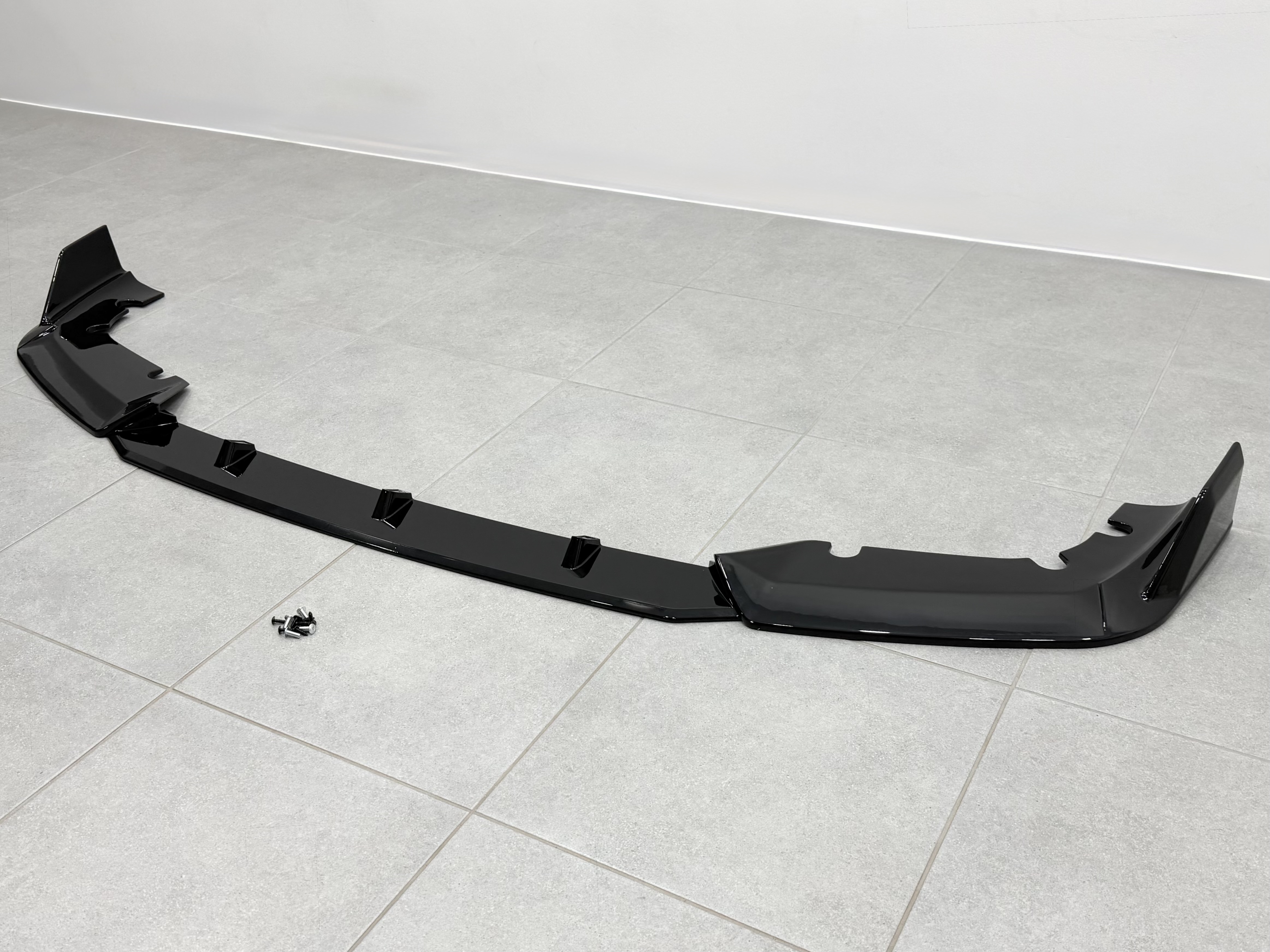 Юбка переднього бампера для BMW X5M G05 F95 2019-2022 ABS пластик, чорний глянець 5