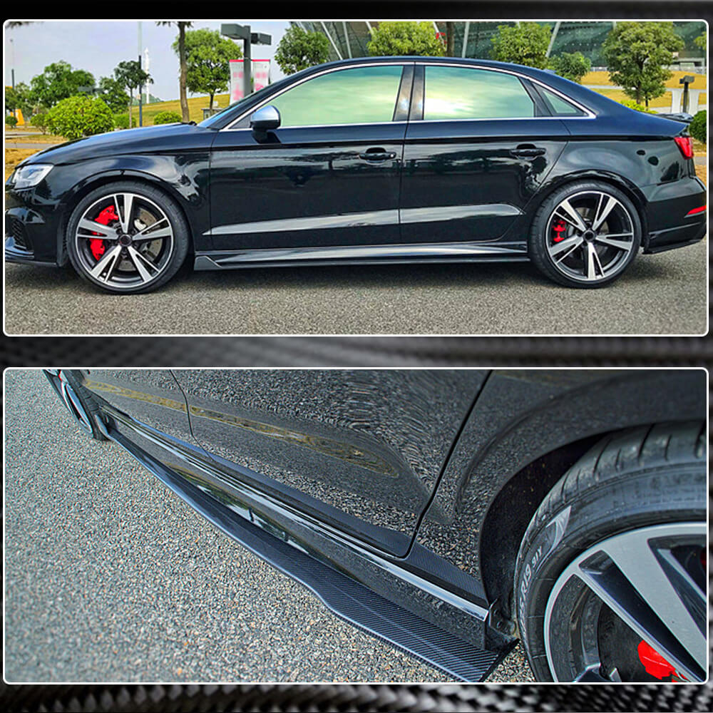 Бокові пороги (для RS3 Sedan 2017-2019, Карбон) 3