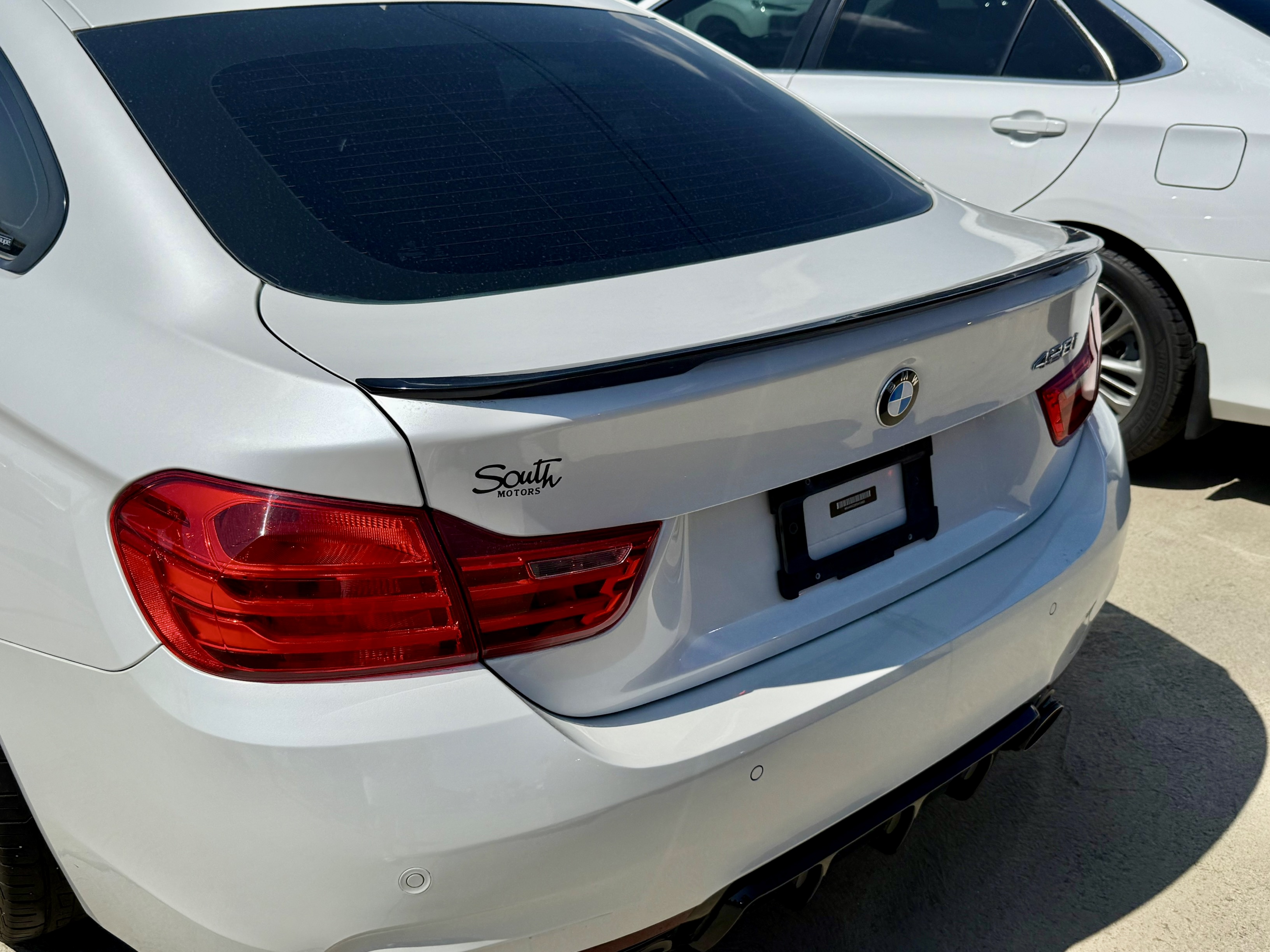 Спойлер ліп M Performance BMW 4 series F36 2013-2020 ABS пластик, чорний глянець 2