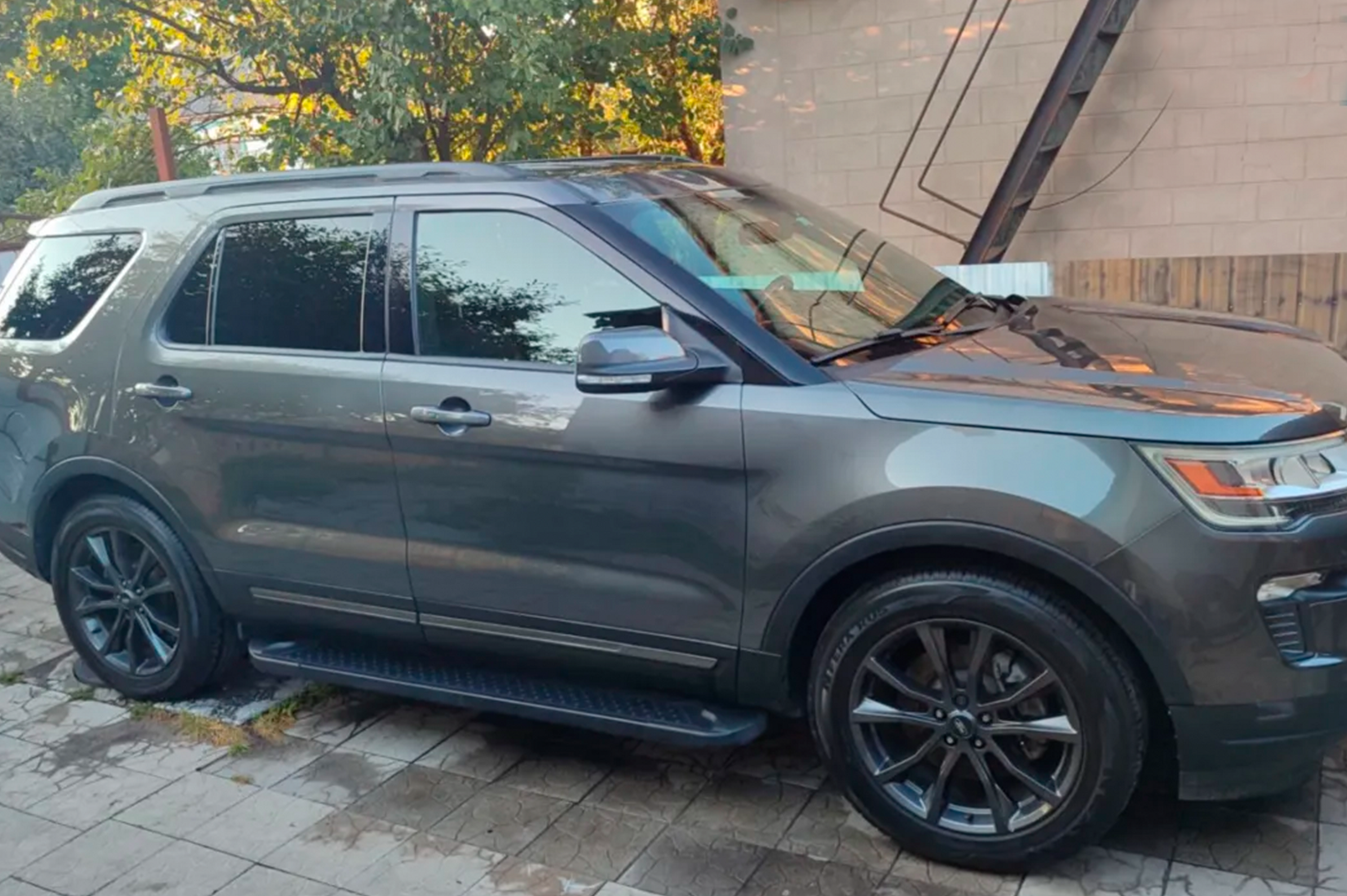 Бокові пороги Allmond Black (2 шт., алюміній) 5