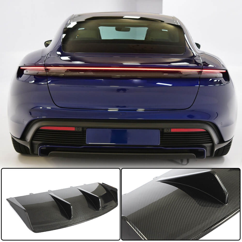 Дифузор заднього бампера (для 2019-2024 Turbo S SD, Карбон)