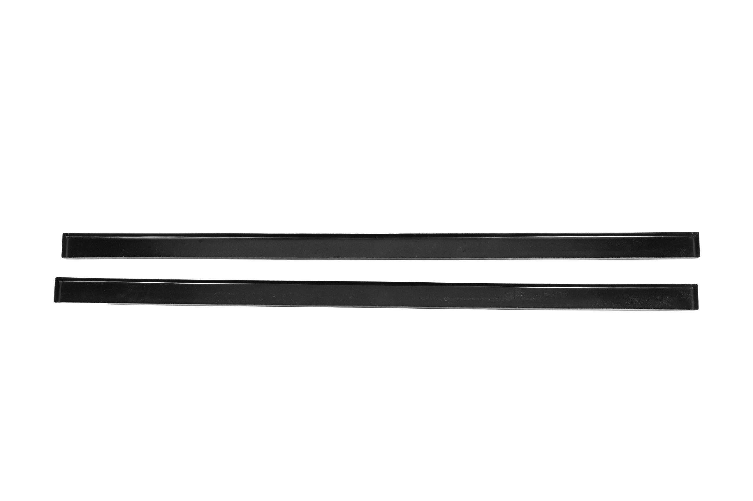 Універсальна накладки на бокові пороги Lower Lip Black (чорний глянець) 6