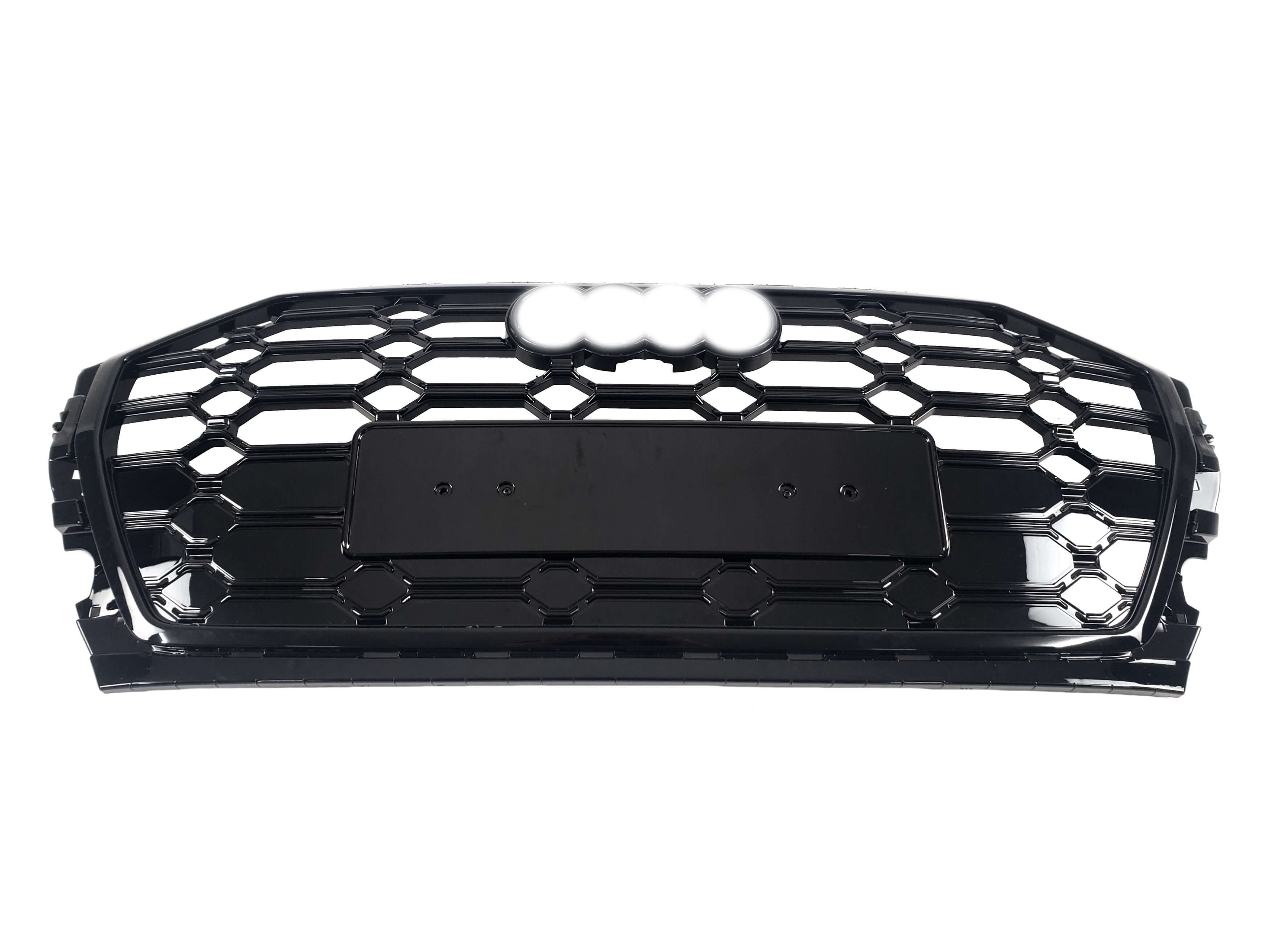 Решітка радіатора Full Black (в стилі SQ) на Audi Q5 80A 2020-2024 року 2