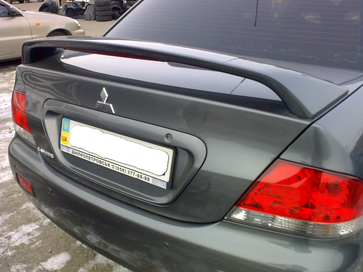 Спойлер на багажник зі стоп-сигналом Lancer 9 2004-2009 ABS пластик під фарбування 2