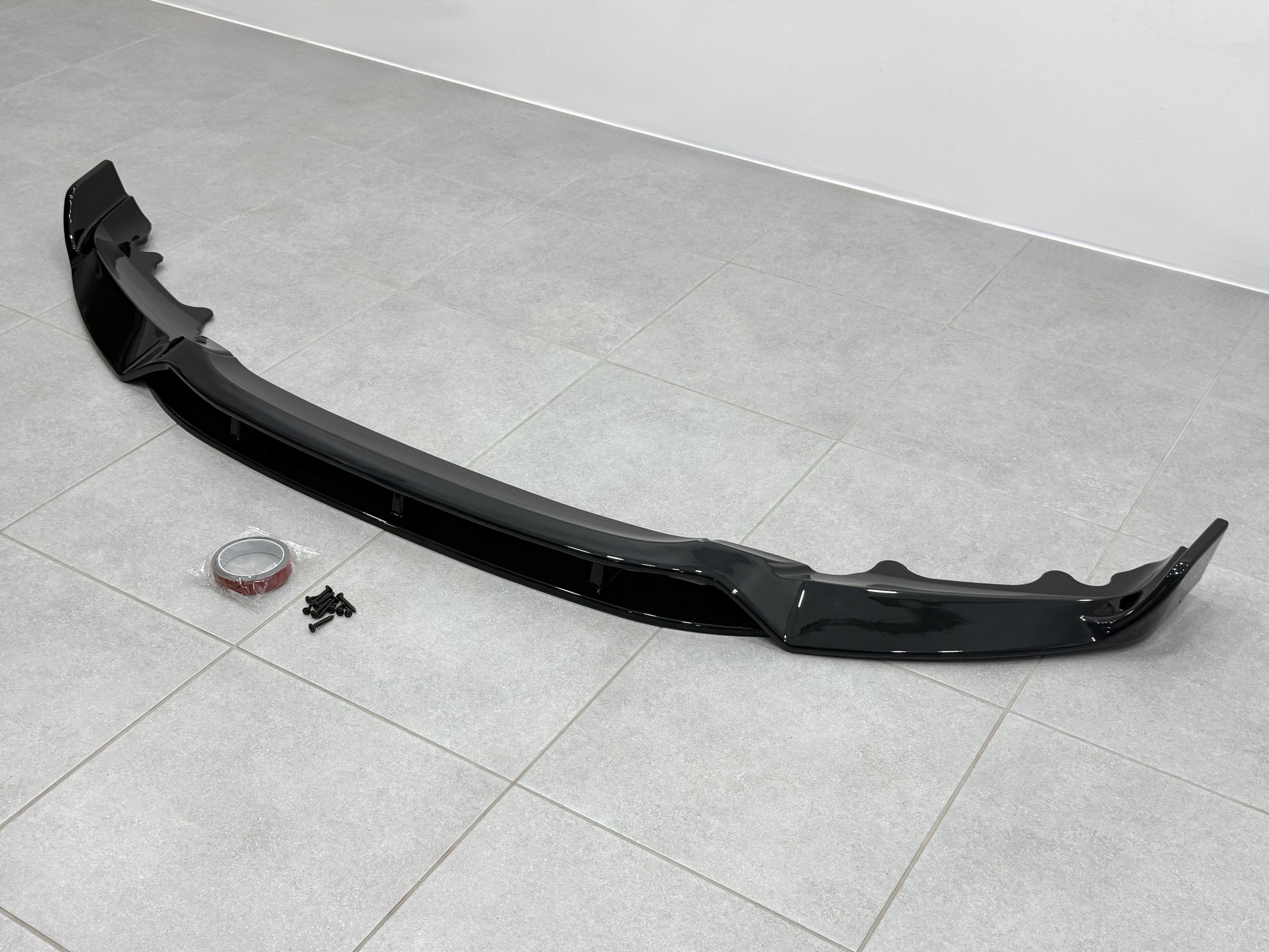 Юбка переднього бампера Paradigma BMW X6 F16 2013-2018, чорний глянець 6