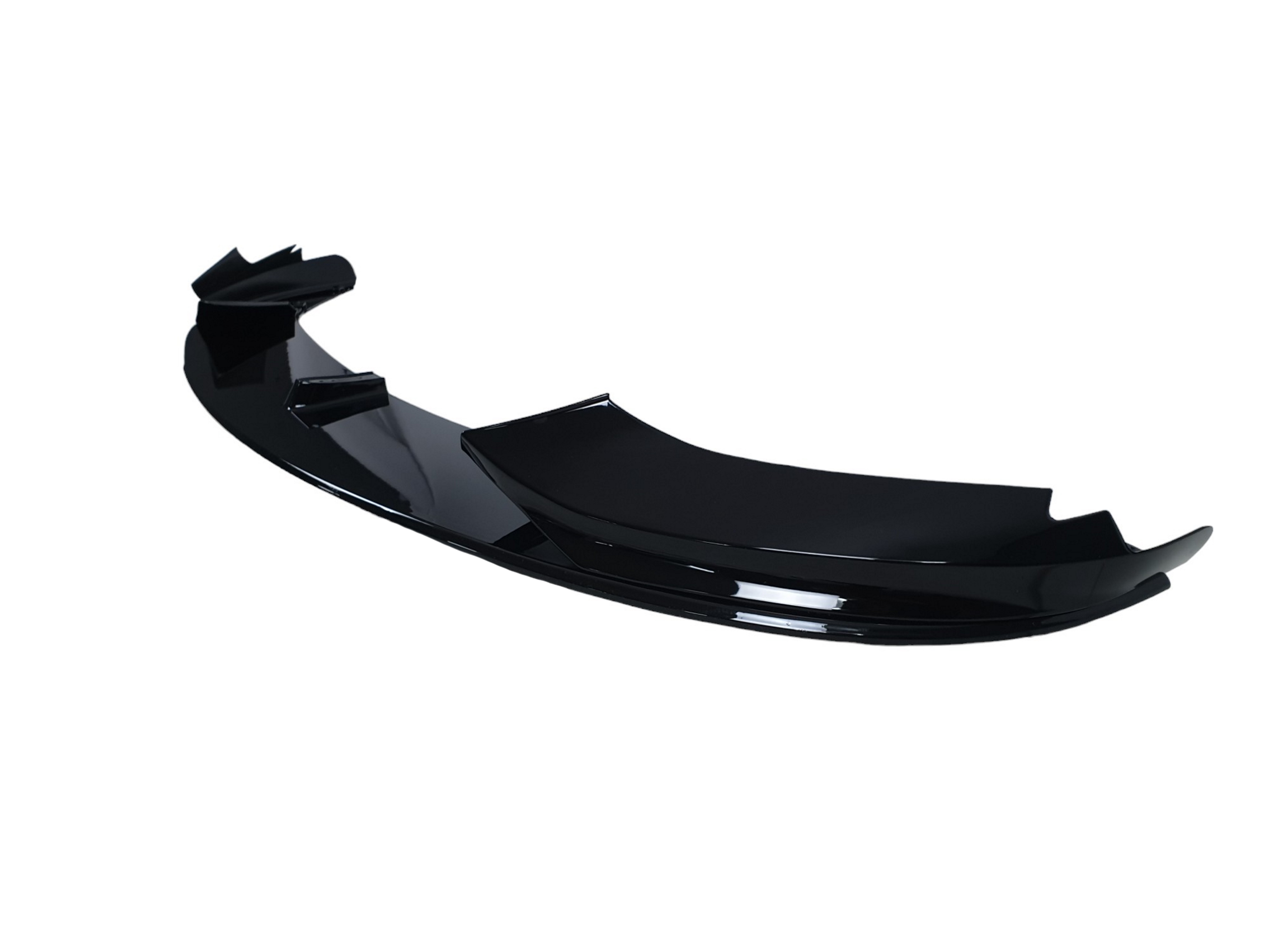Губа (переднього бампера) Чорний глянець (M-Performance) V2 на BMW 4 Series F32 / F33 2013-2020 року 3