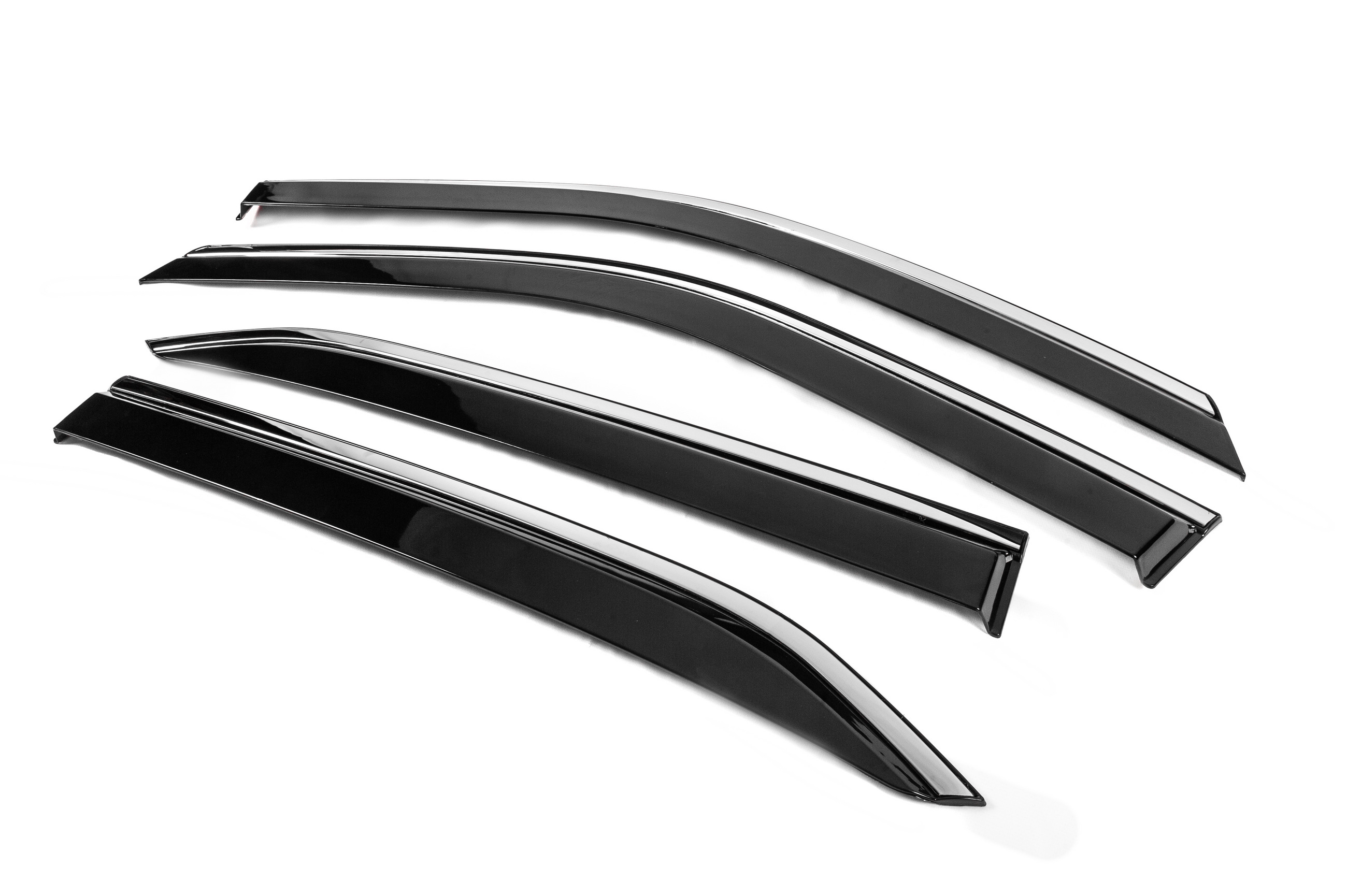 Вітровики з хромованим молдингом Niken Luxury (4 шт) 2