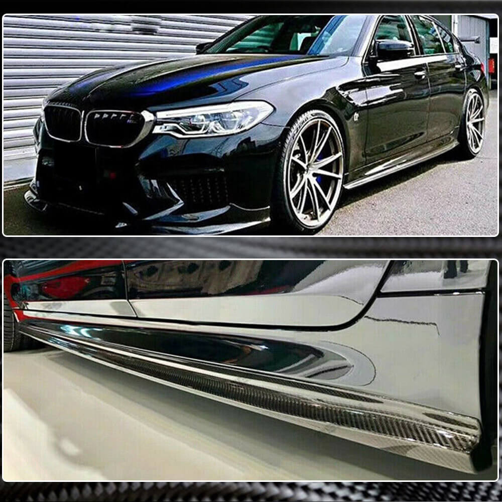 Накладки на пороги V2 (для M-Sport/M5 2017-2020, Карбон) 4