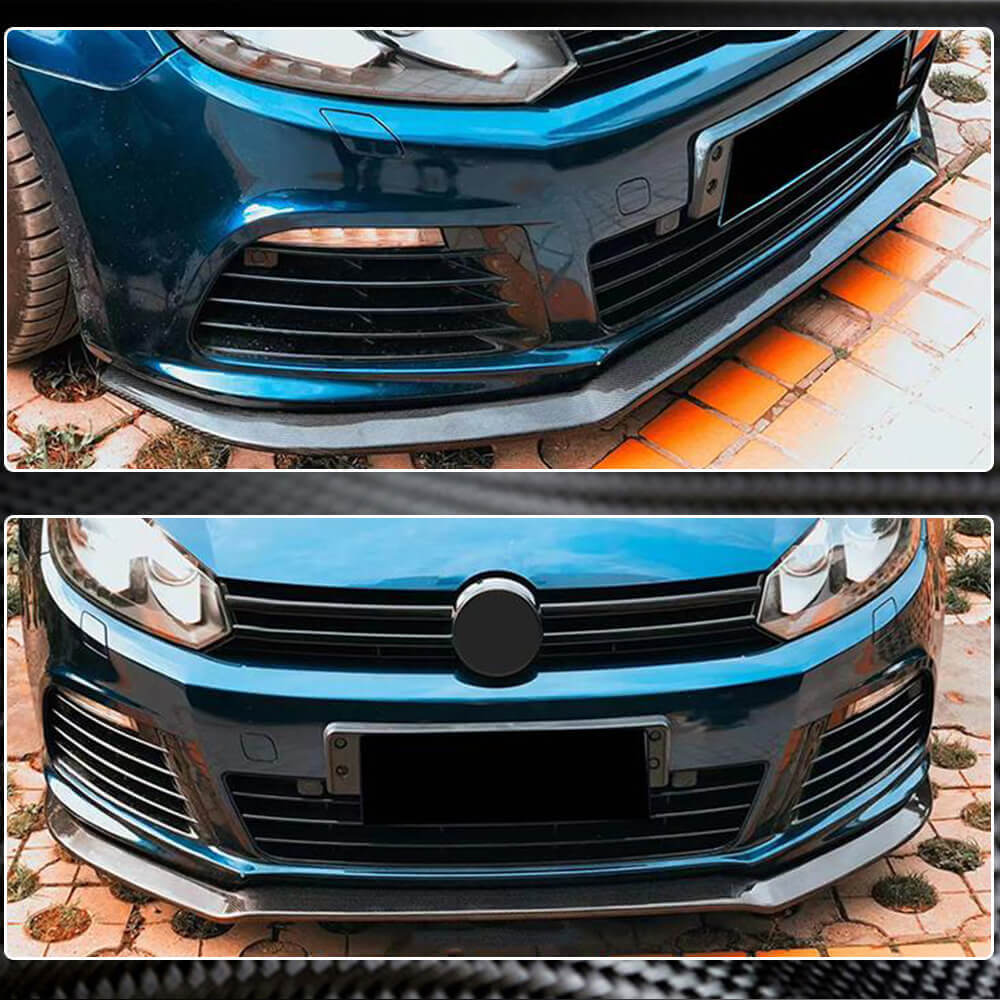Накладка на передній бампер Lip V2 (для R HB 2010-2013, Карбон) 3