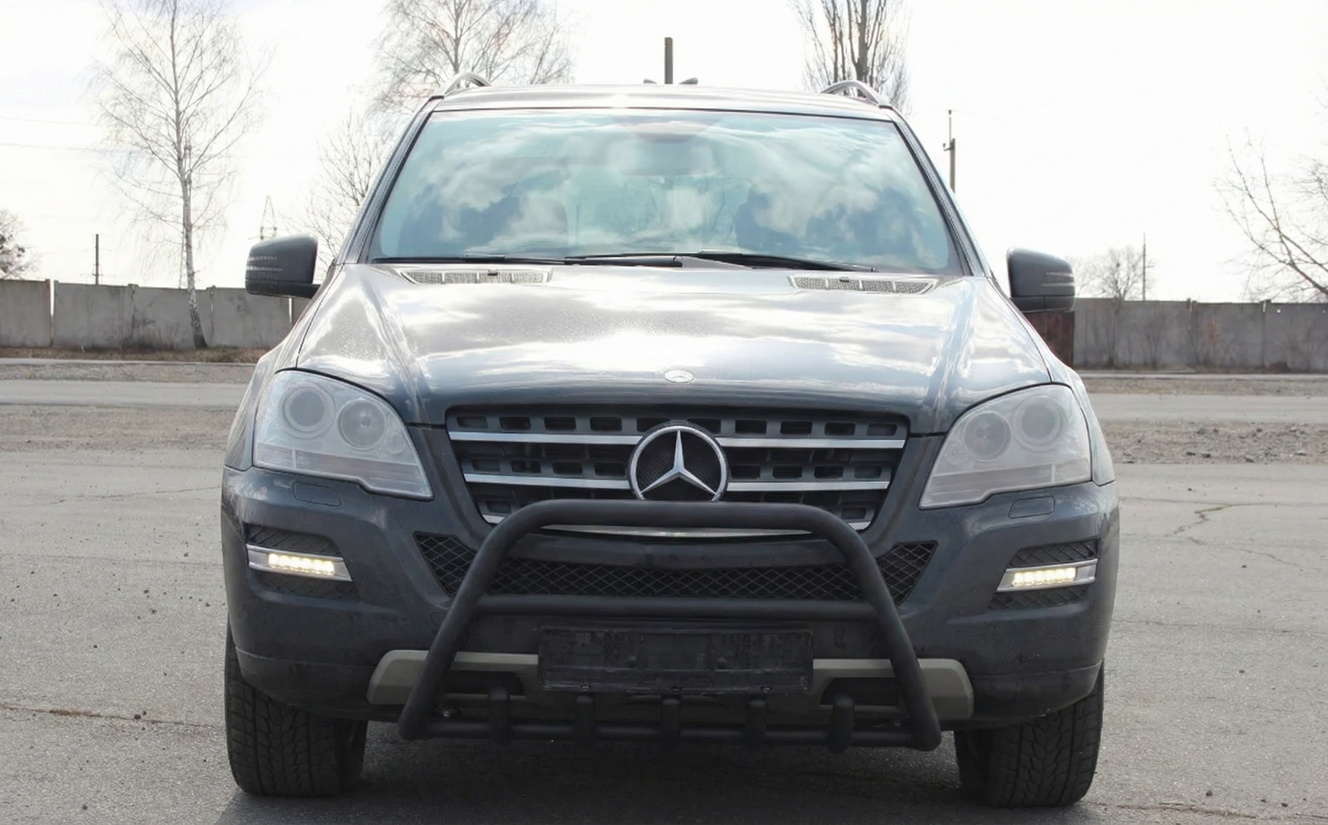 Кенгурятник WT003 Black (нерж.)