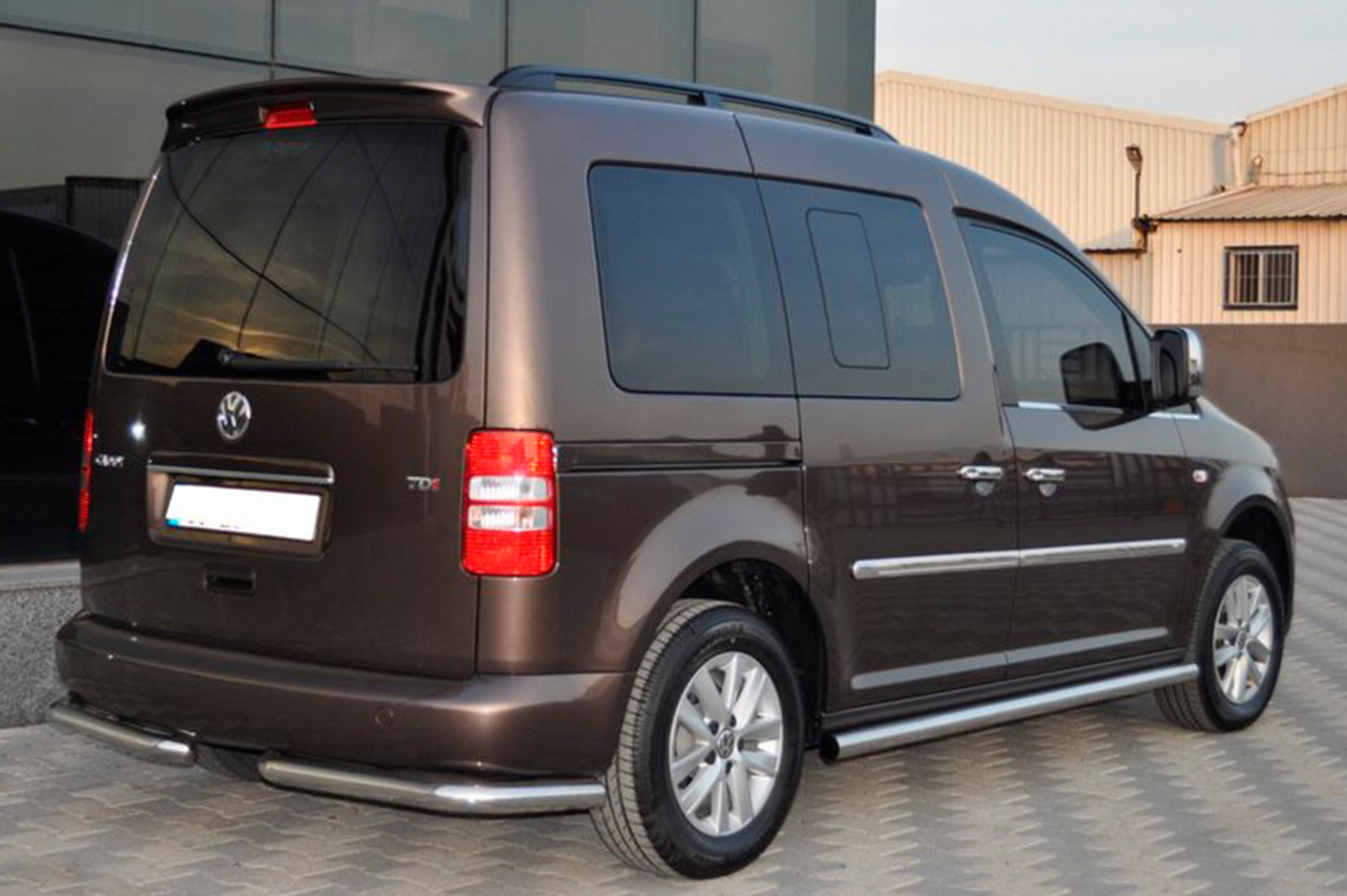 Бічні труби BB001 (2 шт., нерж) d60, Стандартна база 4