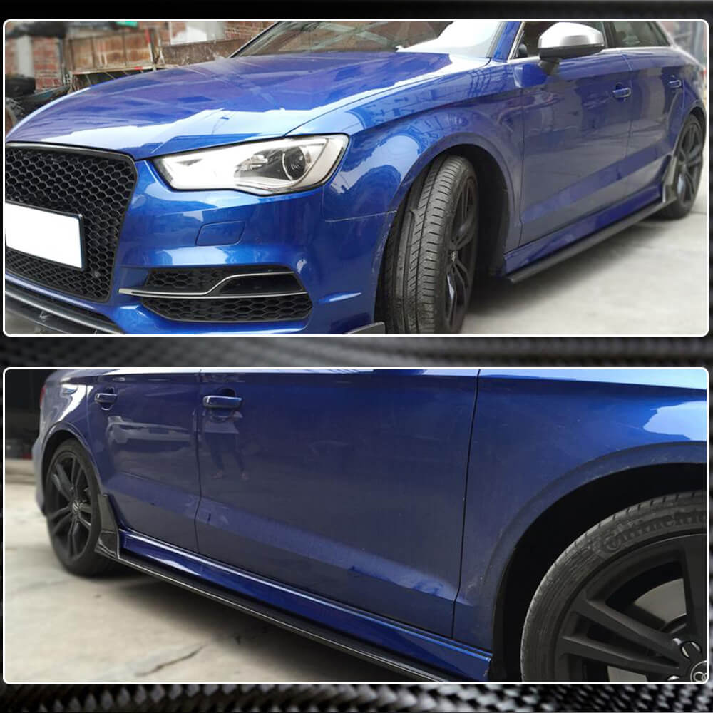 Бокові пороги V4 (для S-Line Sedan, Карбон) 3