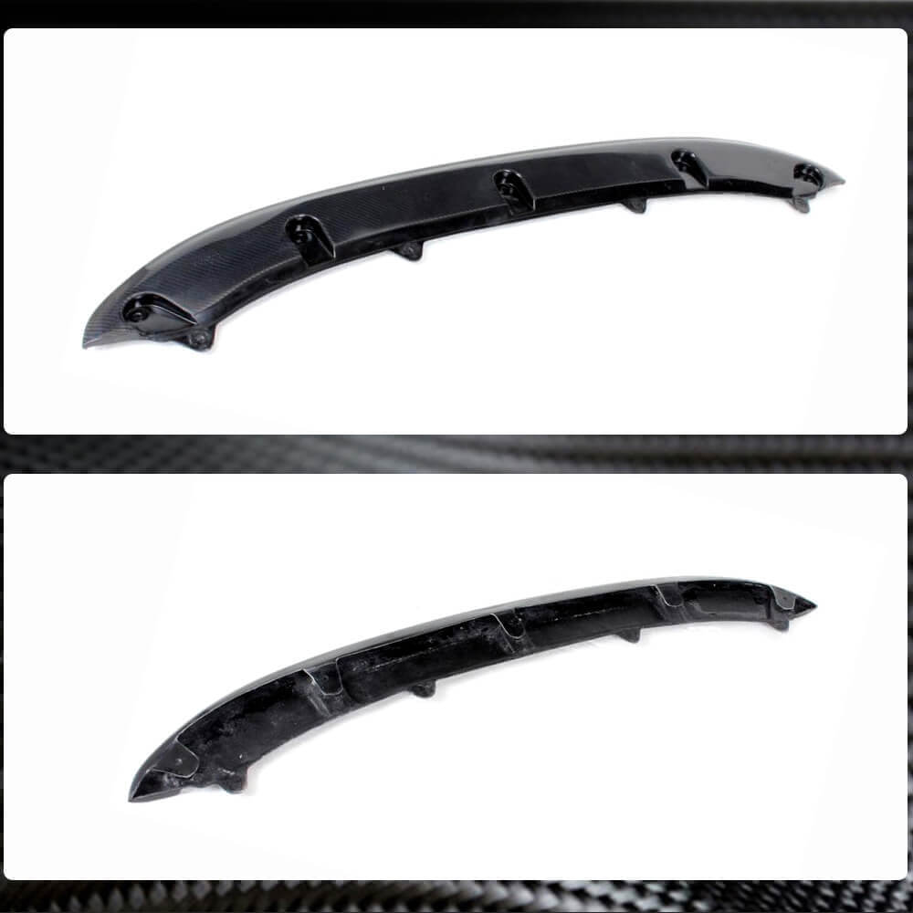 Накладка на передній бампер Lip V3 (для GTI HB 2010-2013, Карбон) 3