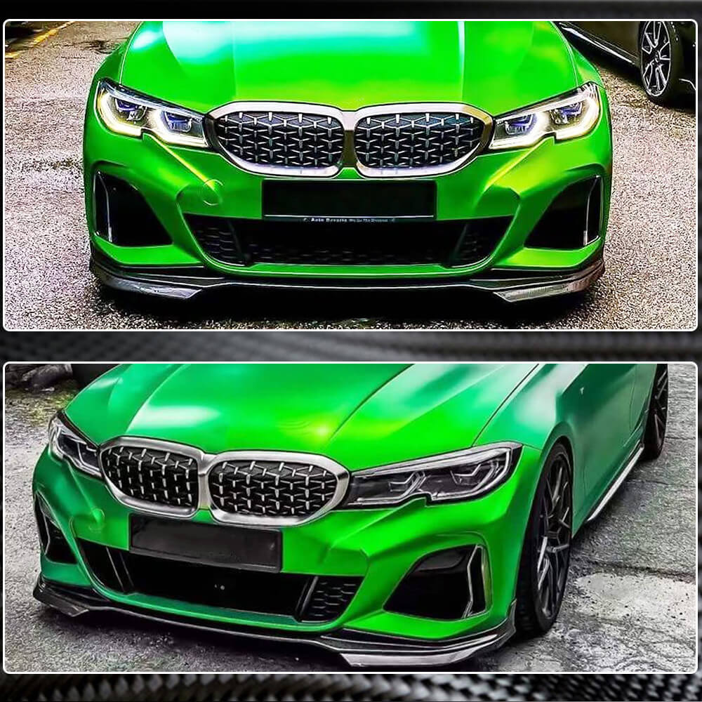 Накладка на передній бампер Lip V3 (для M-Sport 2018-2022, Карбон) 3