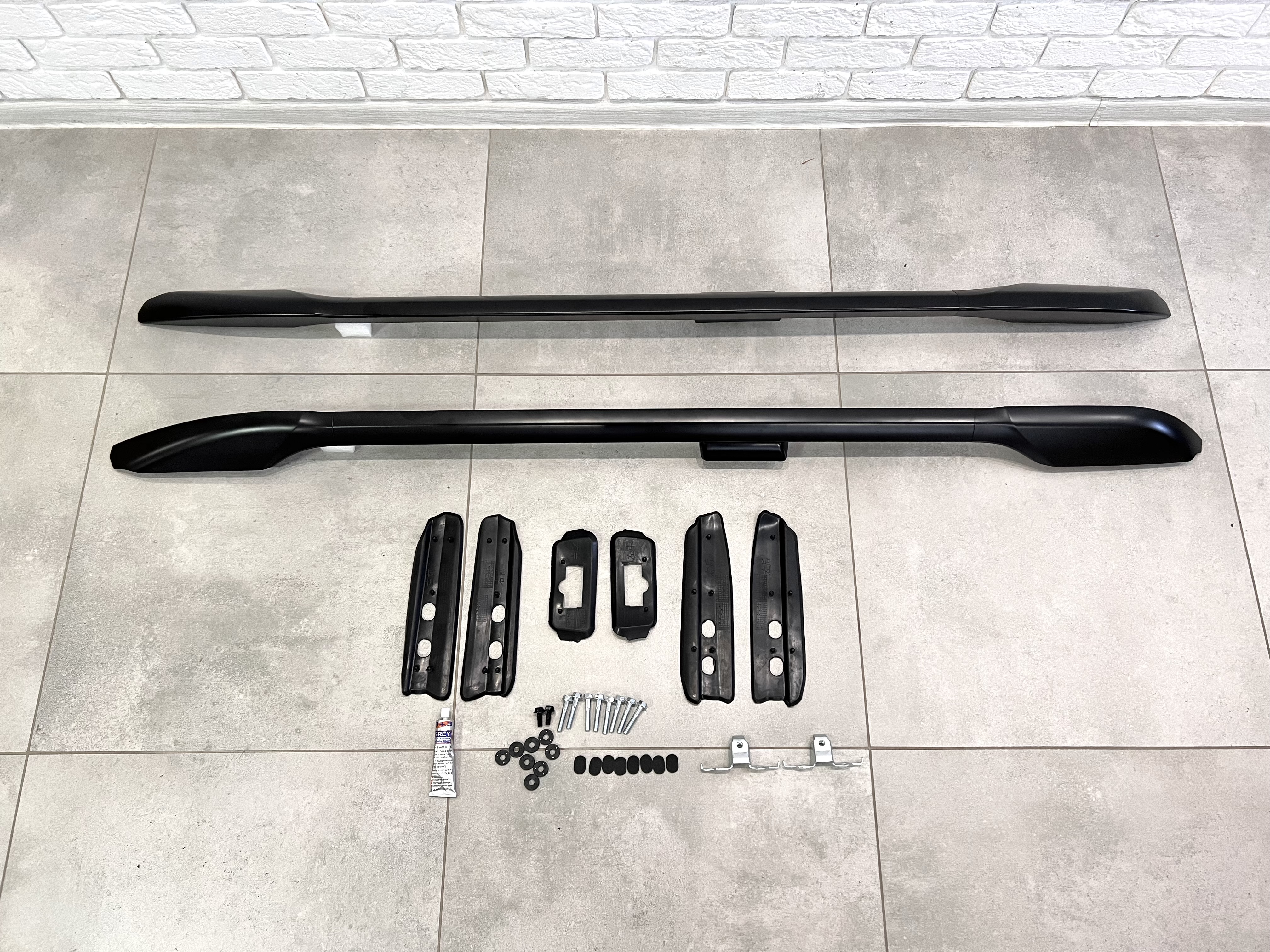 Рейлінги на дах Toyota Land Cruiser Prado 150 2009-2023 якість оригіналу (алюміній 2шт.) КОЛІР ЧОРНИЙ 5