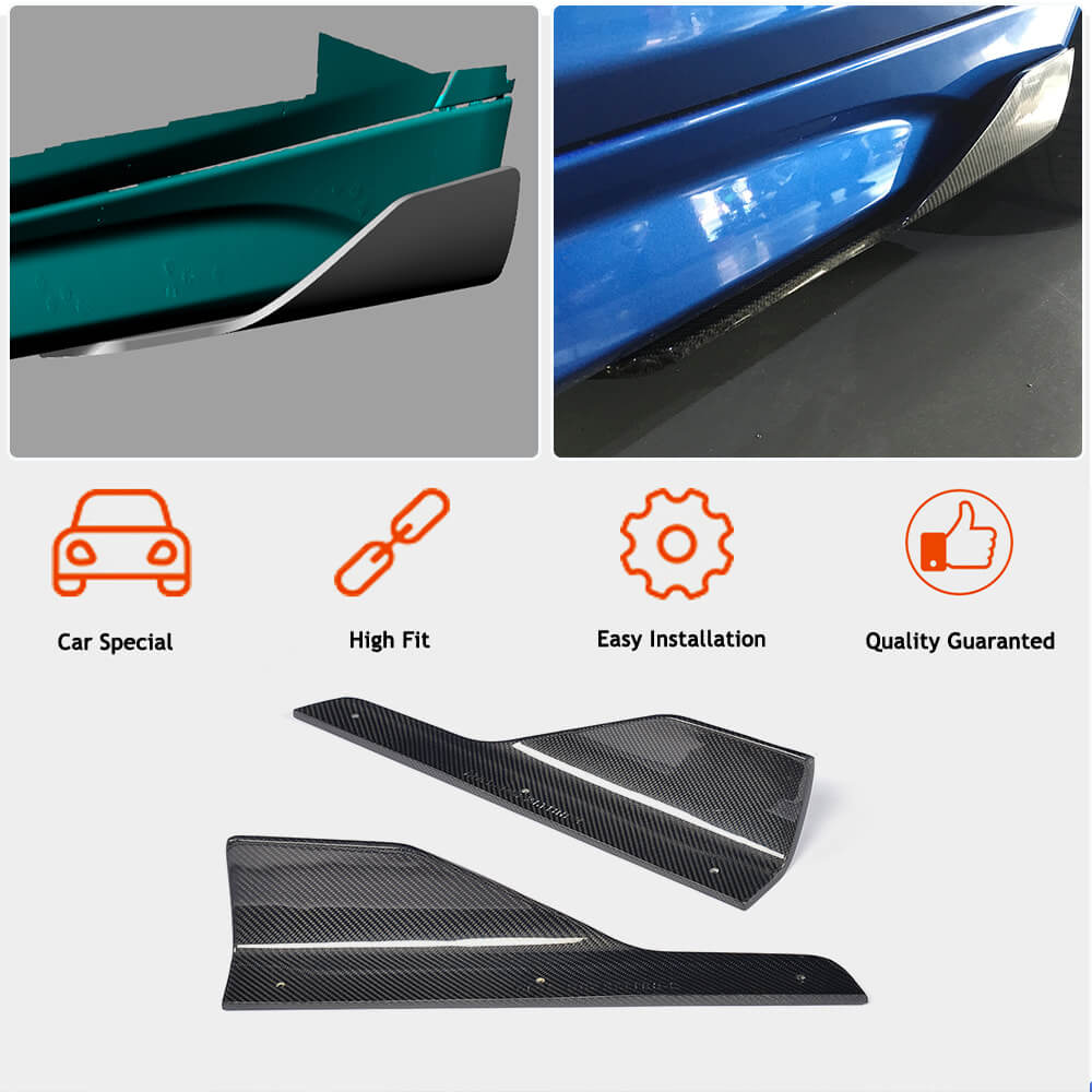 Накладки на пороги V2 (під M-Sport пороги, Карбон) 2