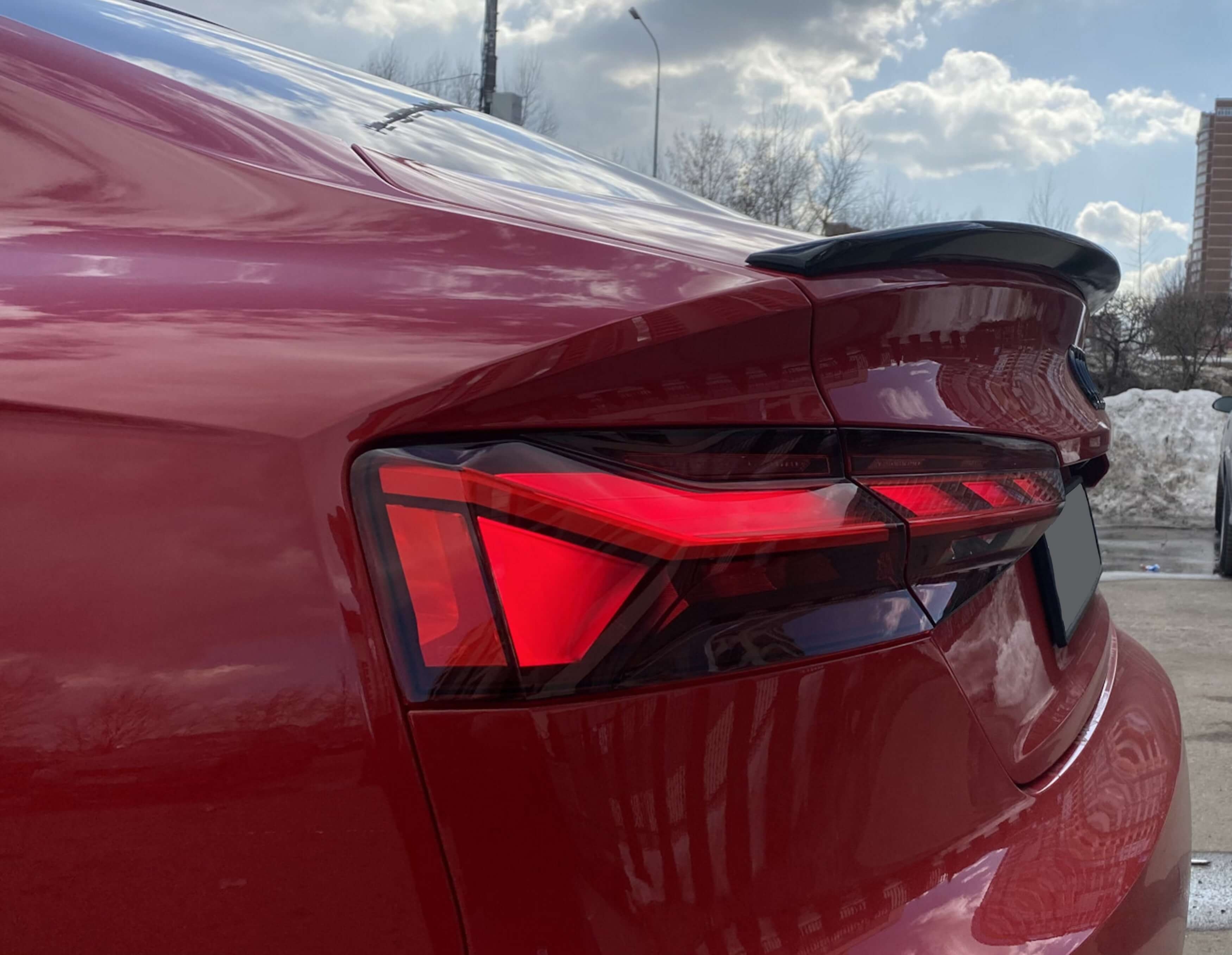 Спойлер Чорний глянець V4 на Audi A5 B9 2016-2020 року 5