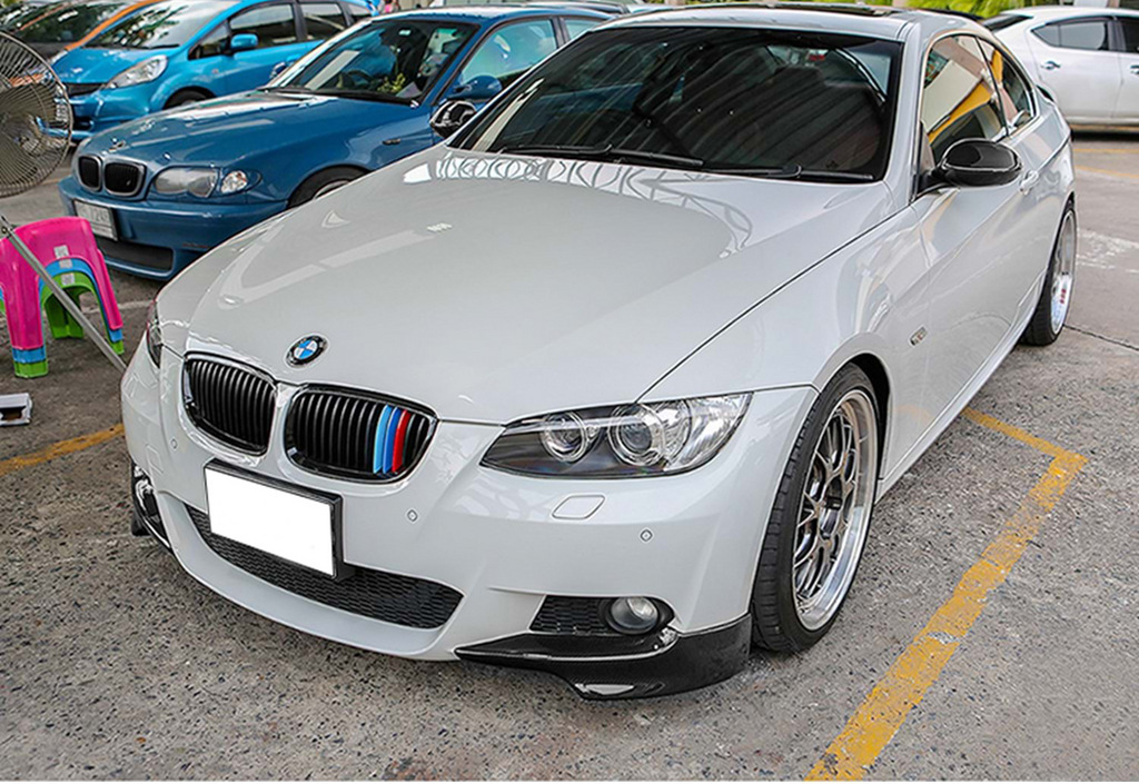 Передня Lip накладка (для M-Sport 2006-2010, чорний глянець) 2