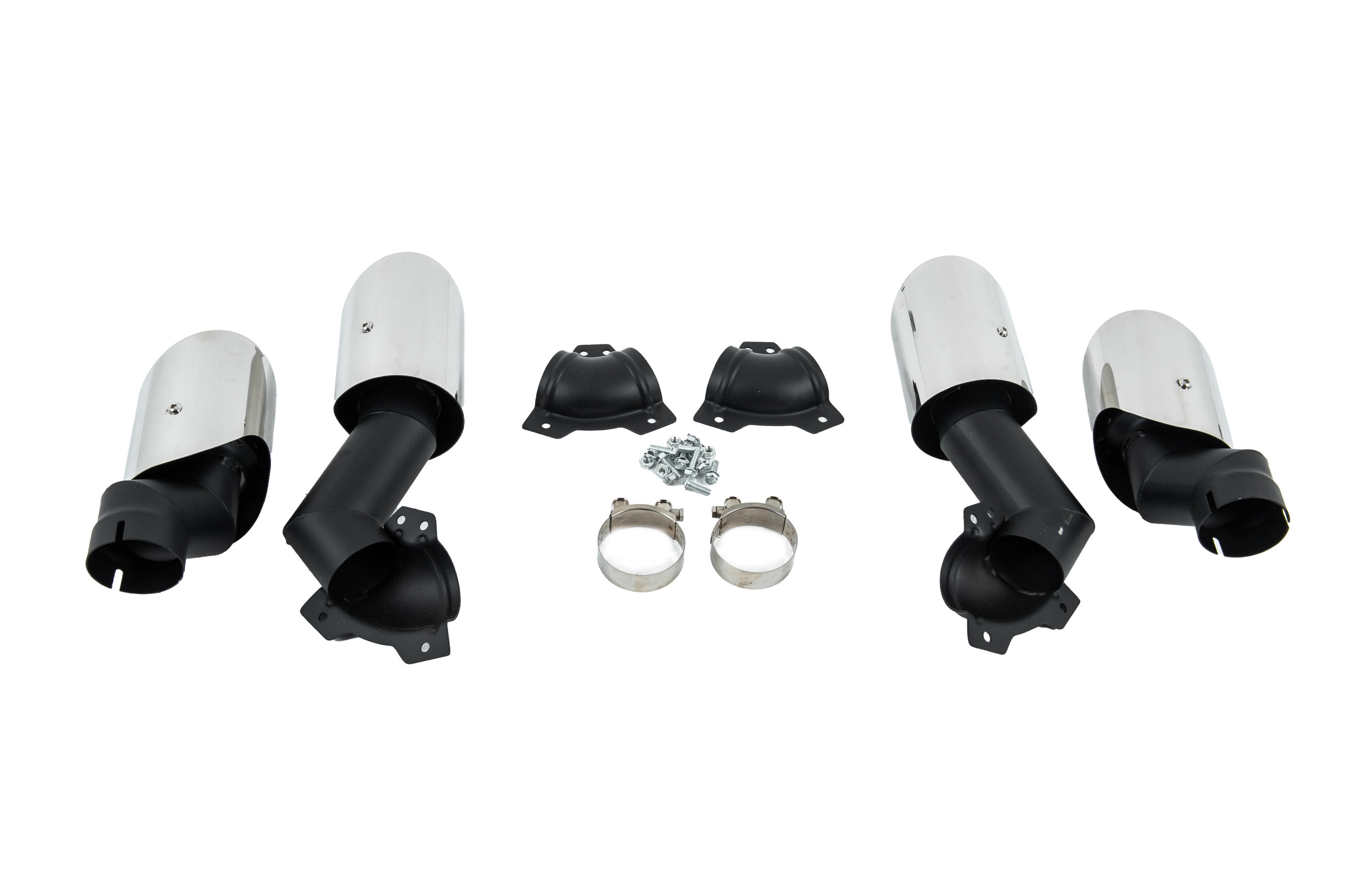 Насадки на глушники V2 Silver в стилі X5M F95 5
