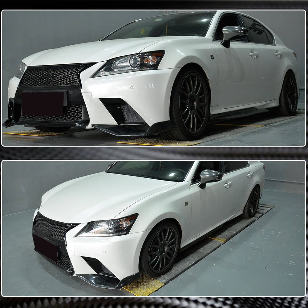 Накладки на передній бампер (для F-Sport 2011-2015, Карбон) 5