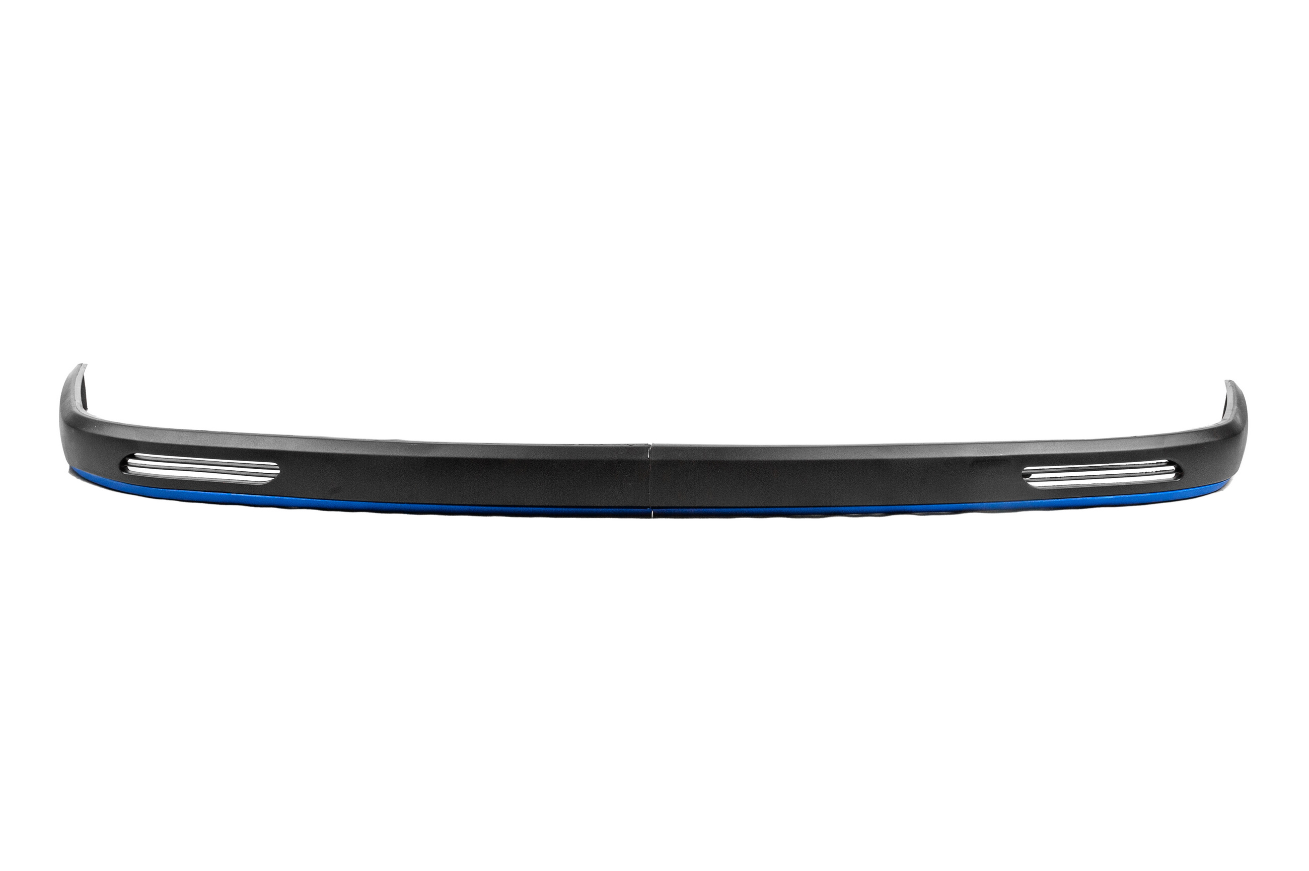 Універсальна передня Lip накладка Blue V-1 (ABS, чорний глянець) 4