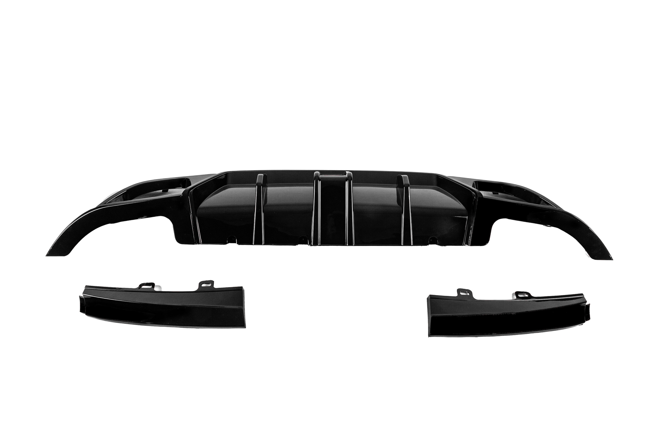 Дифузор заднього бампера CS-Style LED (для M-Sport 2018-2022, ABS) 5