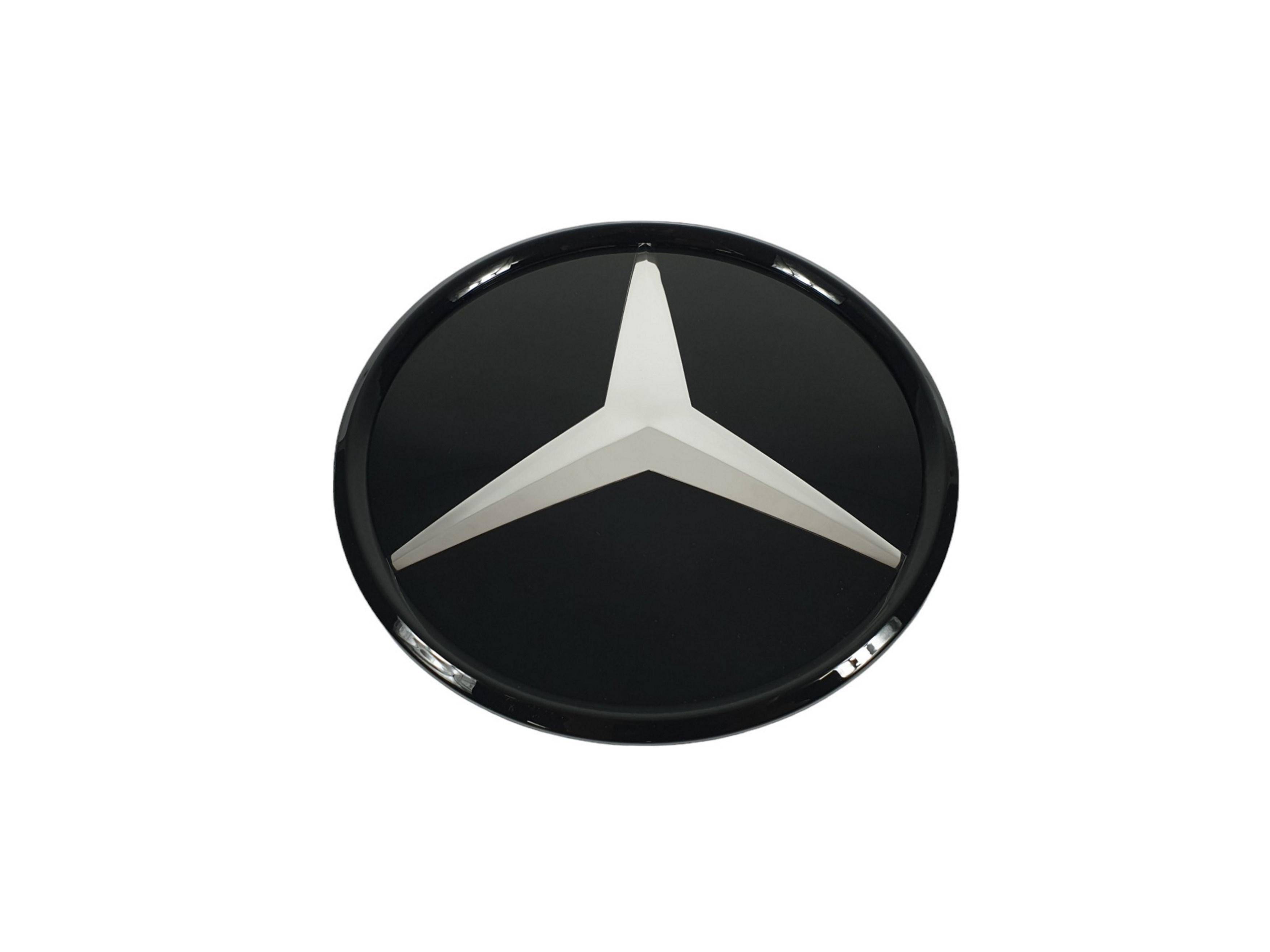 Логотипи Chrome Black скляний (муляж дистроніка) на Mercedes-Benz GLS-Class X166 2015-2019 року 2