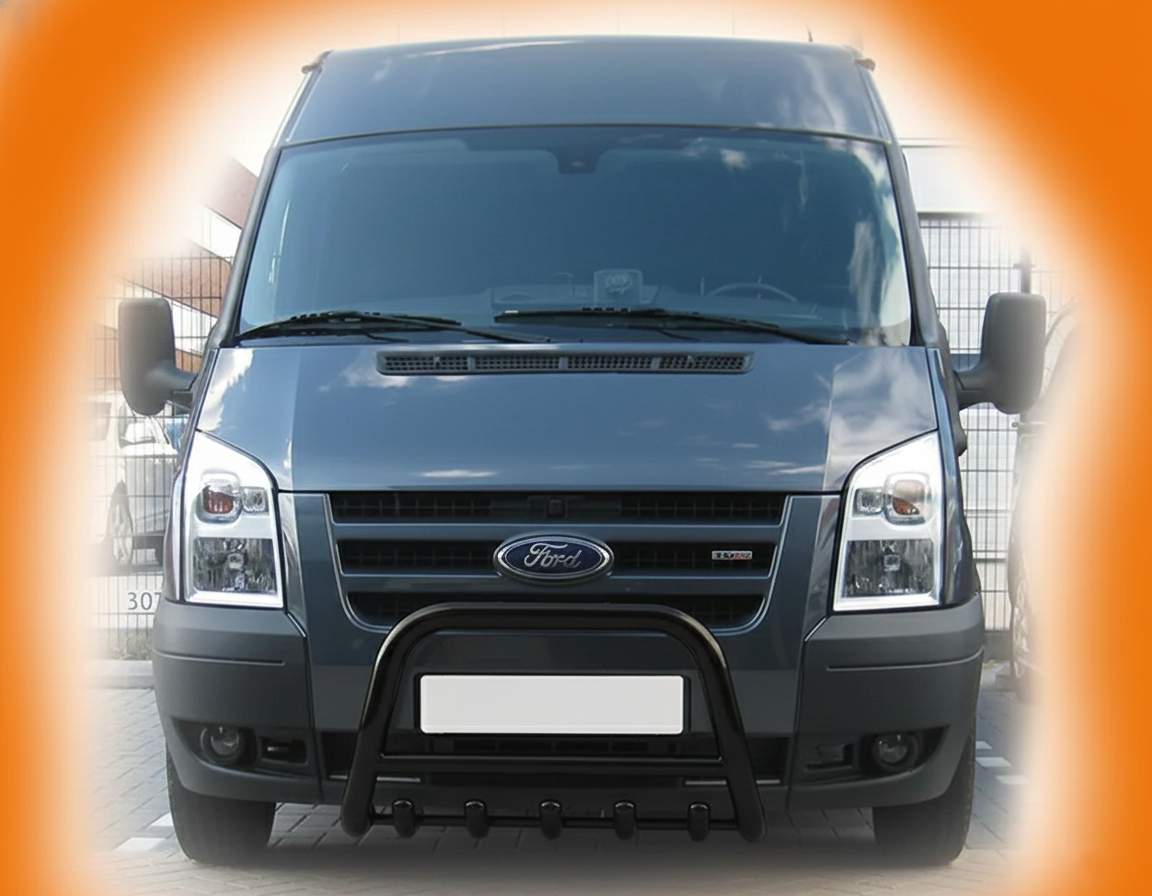 Кенгурятник WT003 Black (2006-2014, нерж.) 6