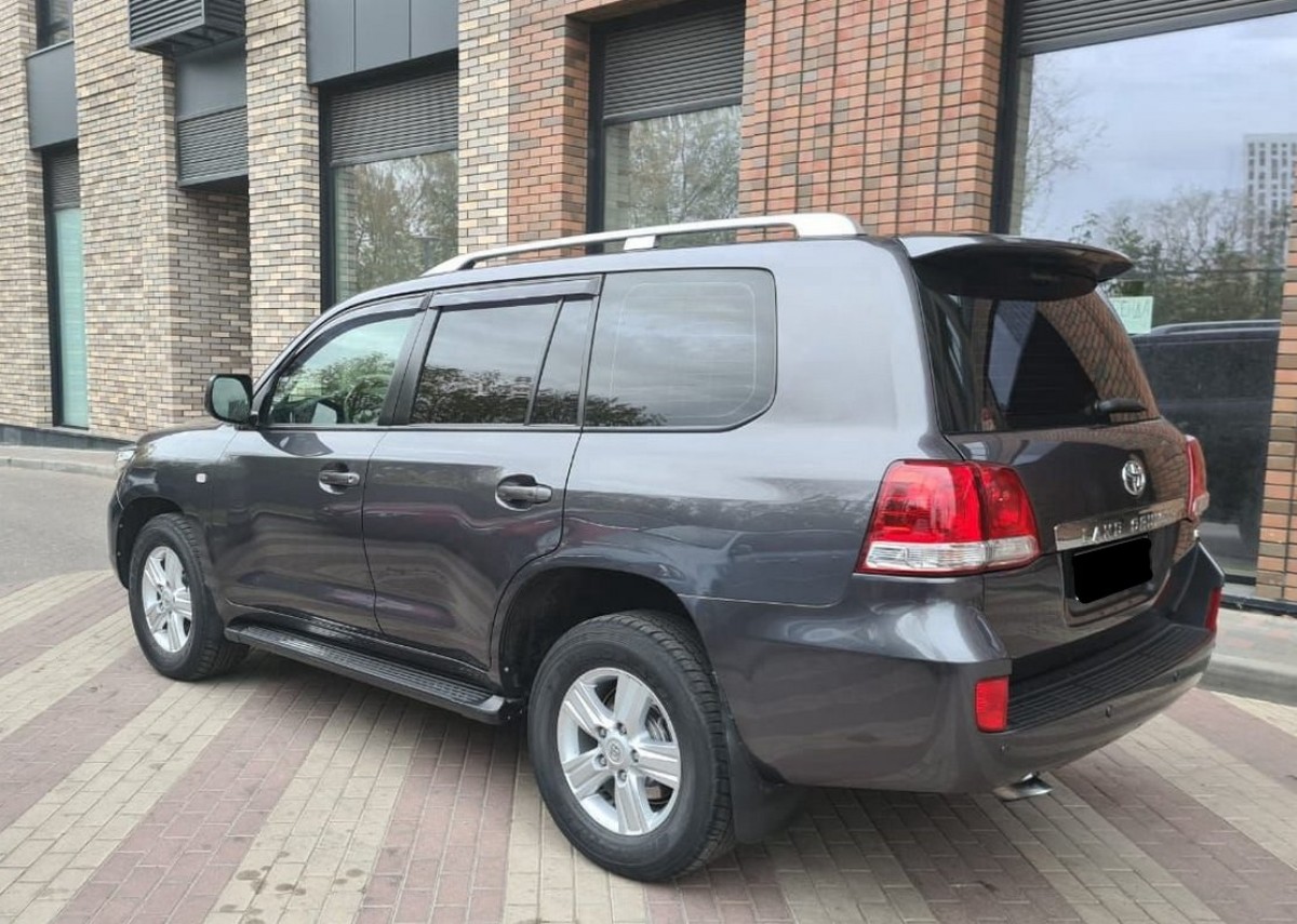 Рейлінги на дах Toyota Land Cruiser 200 2007-2020 якість оригіналу (алюміній 2шт.) колір срібло 2
