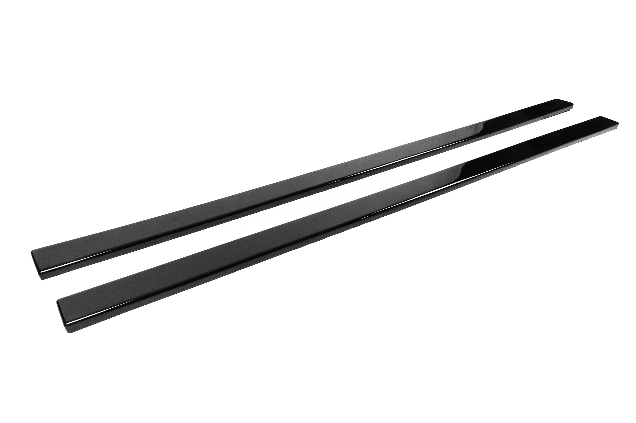 Універсальна накладки на бокові пороги Lower Lip Black (чорний глянець) 3