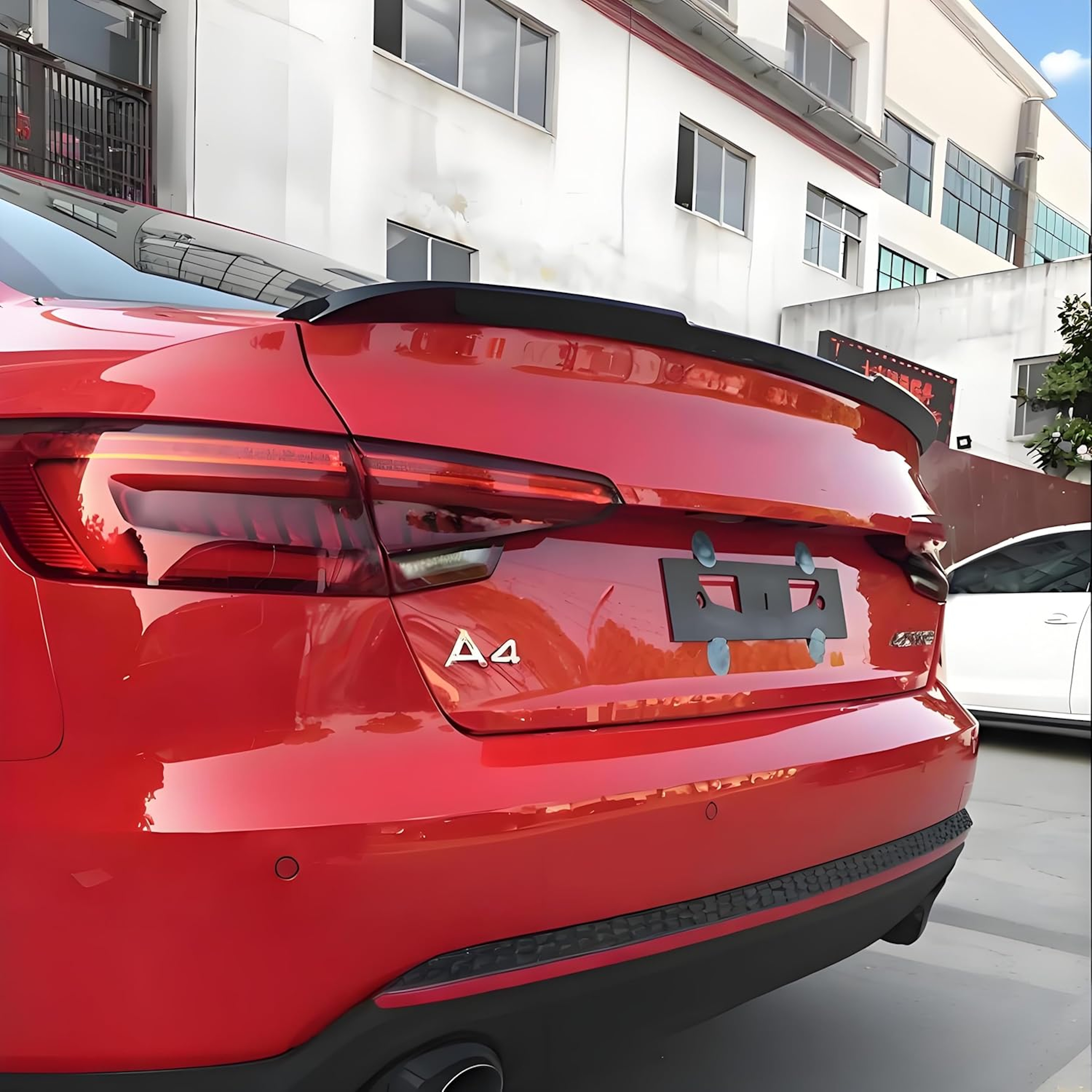 Спойлер Чорний глянець V3 на Audi A4 B9 2015-2019 року 5