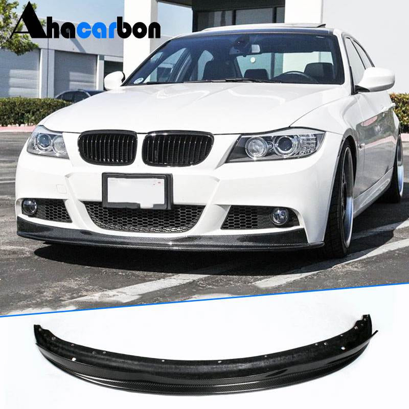 Накладка на передній бампер Lip (для E90 M-Sport 2008-2011, Карбон)