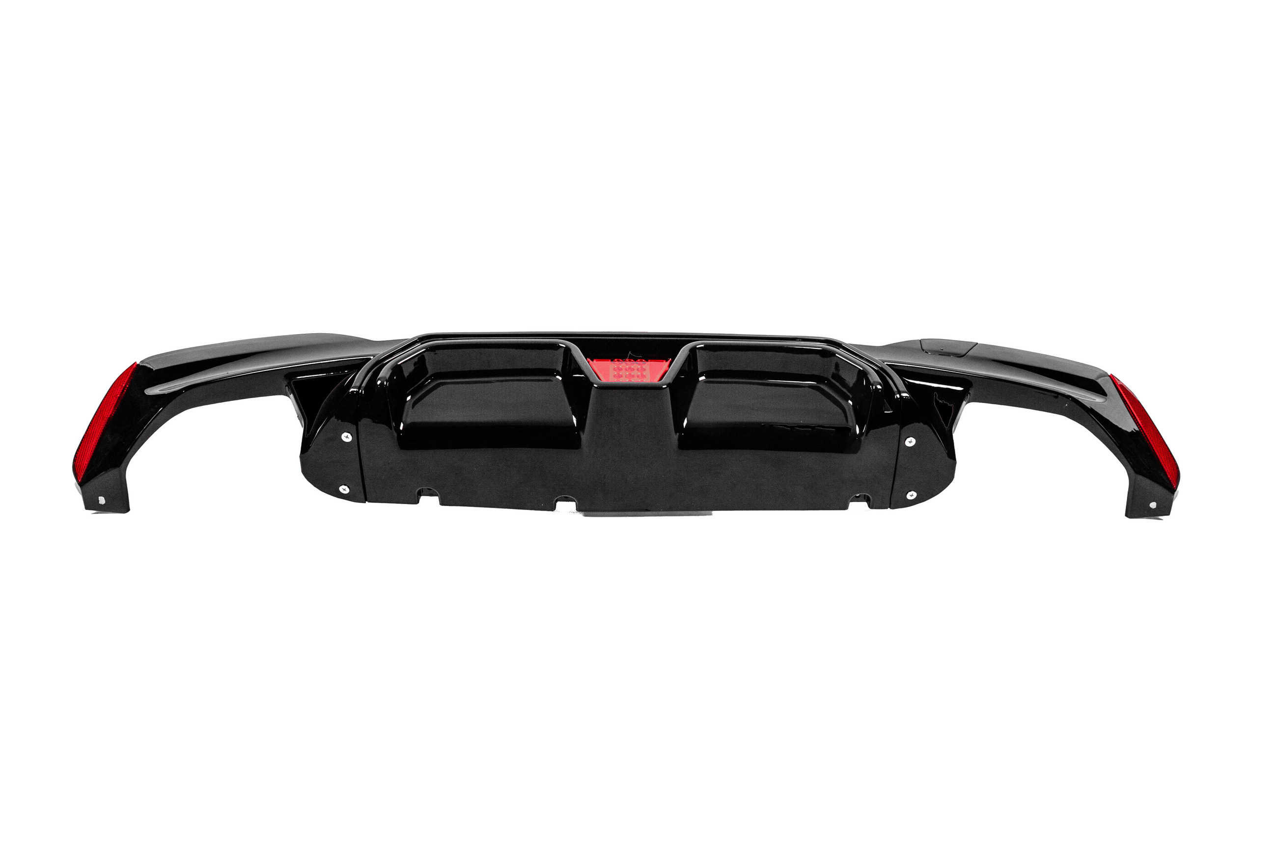 Дифузор заднього бампера CS-Syle LED (для M-Sport/M5 F90, ABS) 4