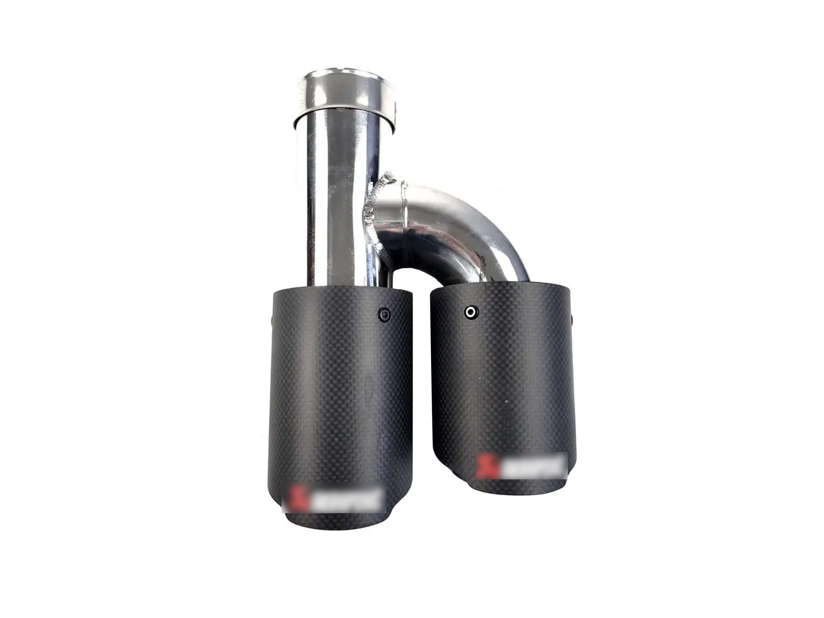 Насадки на вихлоп Carbon (матовий) 54mm To 76mm (подвійна H) на Akrapovič Akrapovič 2