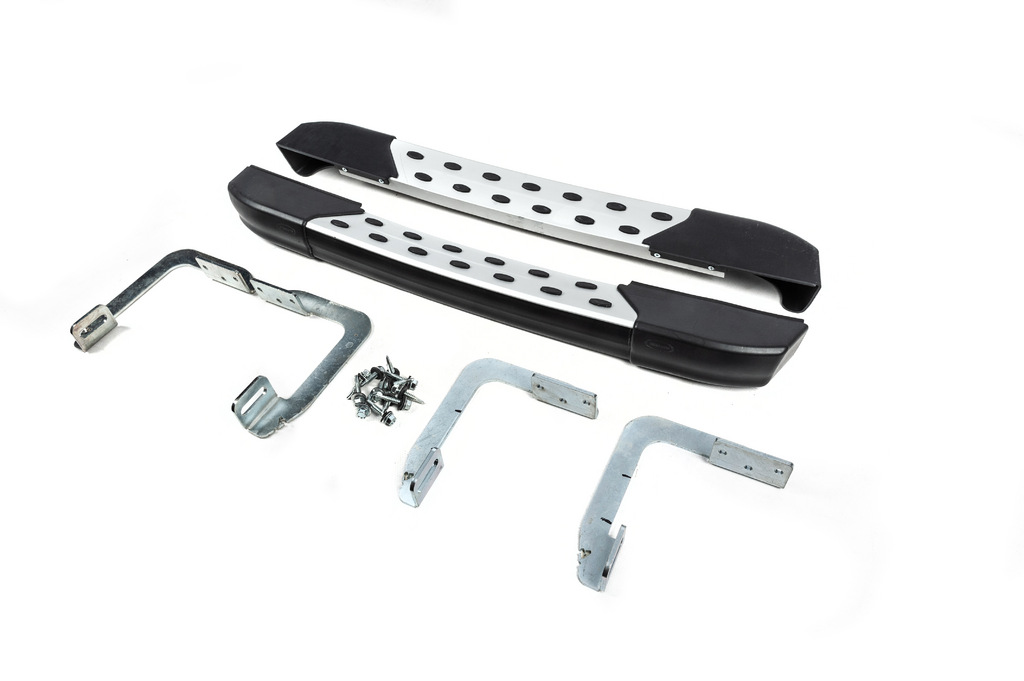 Бокові пороги DOT-Line за колесом (2 шт., Алюм.) ExtraLong 2