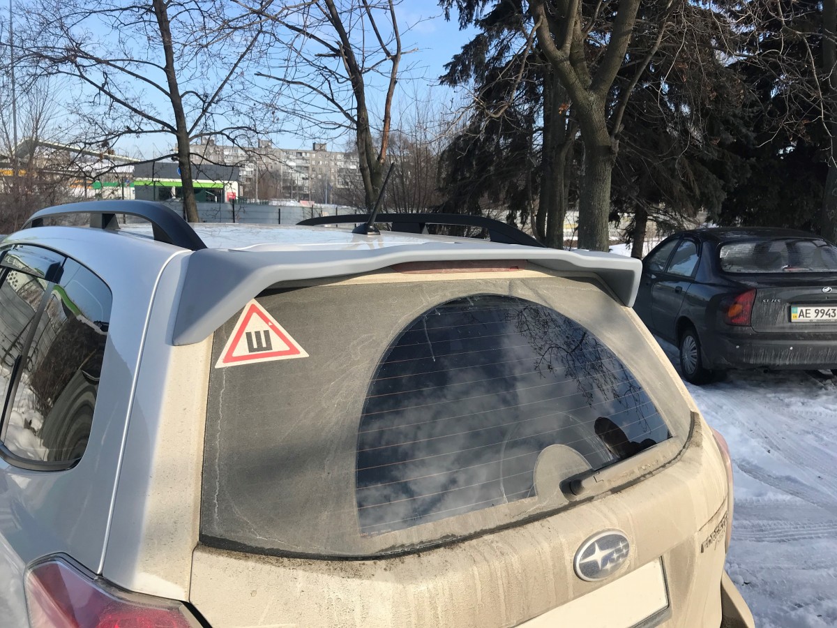 Спойлер козирок Subaru Forester 2013-2018 ABS пластик під фарбування 6