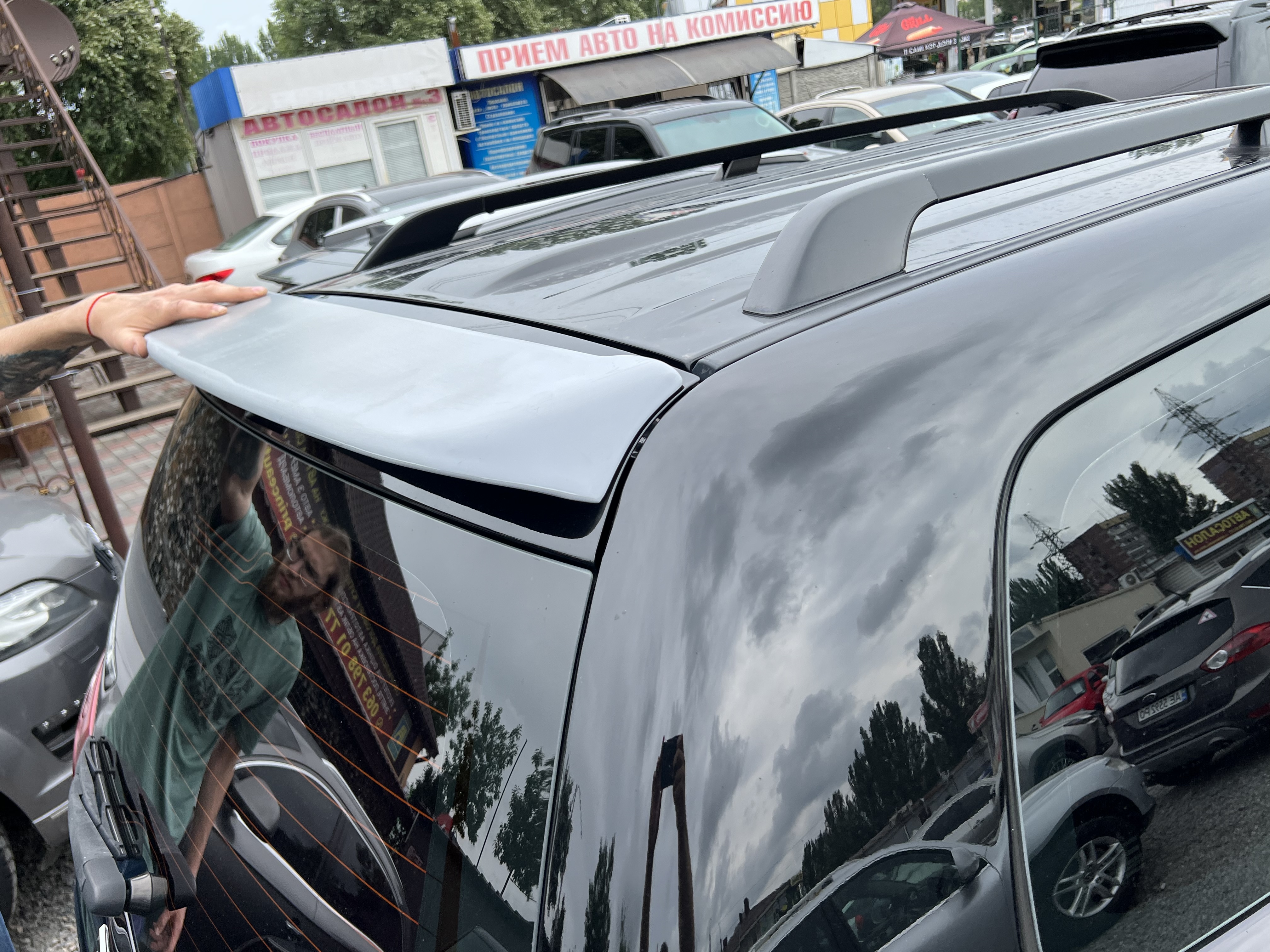 Спойлер козирок Mitsubishi Pajero Sport 2008-2016 ABS пластик. ЯКІСТЬ! 2